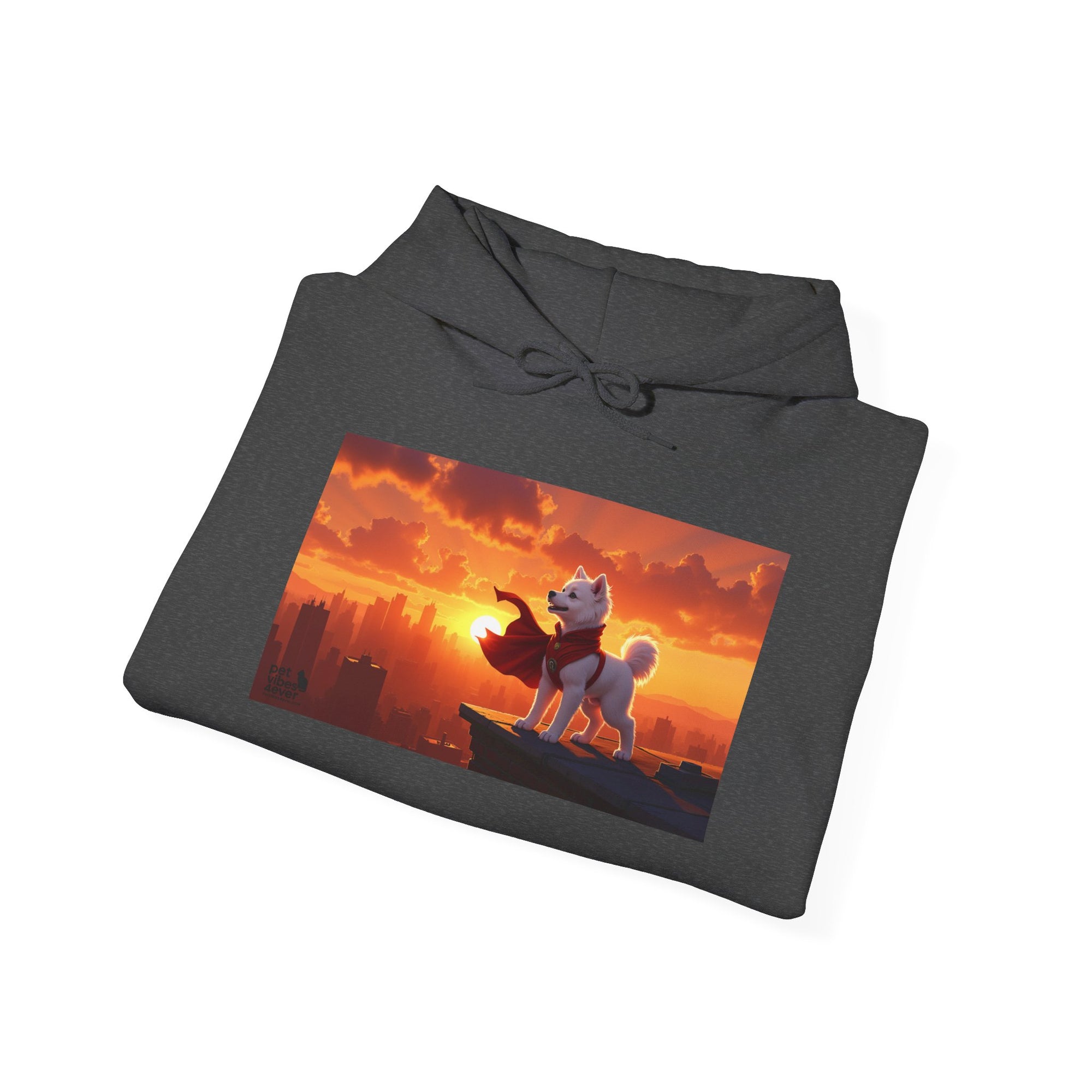 Sunset Adventure Hoodie, Unisex Sweatshirt, Cozy Layer, Gift for Animal Lovers, Weekend Wear, Dog Lover Apparel, Inspirational Hoodie