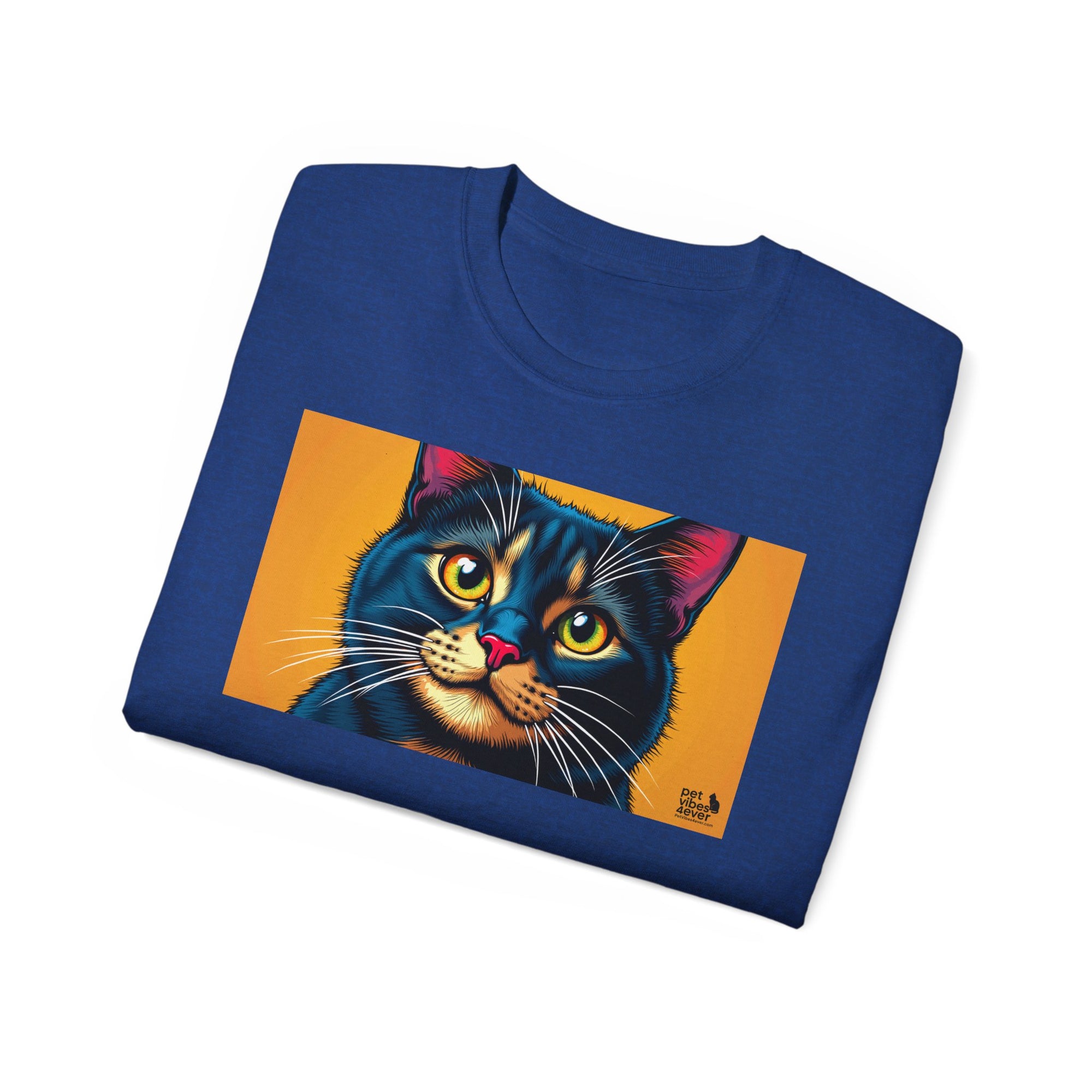 Whimsical Cat Art Tee, Funny Cat Lover Shirt, Gift for Cat Owners, Unique Pet Theme Apparel, Cozy Everyday Wear, Birthday Gift