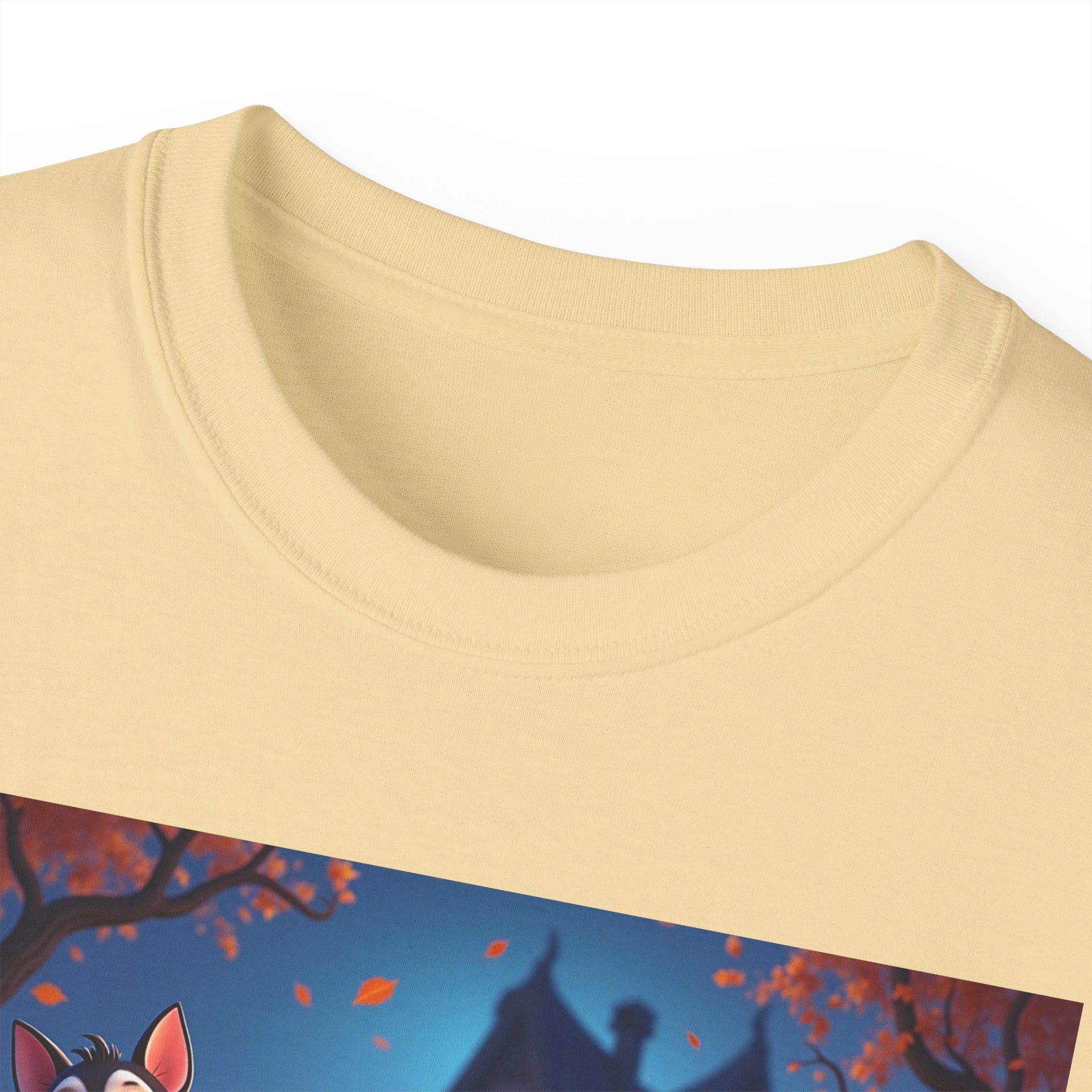 Whimsical Halloween Animal Tee, Unisex Cotton Shirt, Cute Graphic Tee, Fall Festival Apparel, Spooky Season Gift