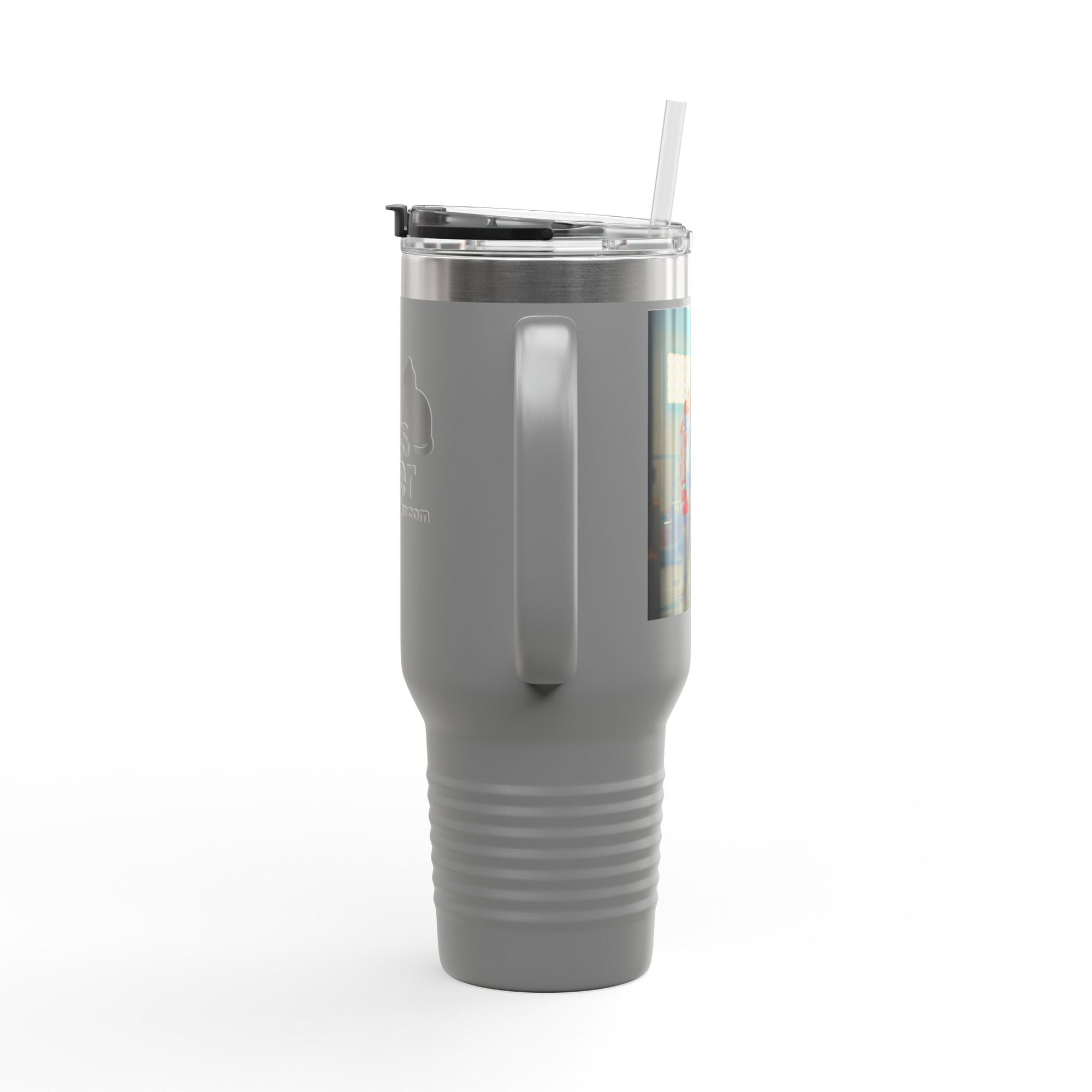 Insulated Travel Mug, Pet Lover's 40oz Coffee Tumbler, Perfect for Hot Drinks, Gifts for Cat Owners, Travel Companion, Pet Vibes 4ever
