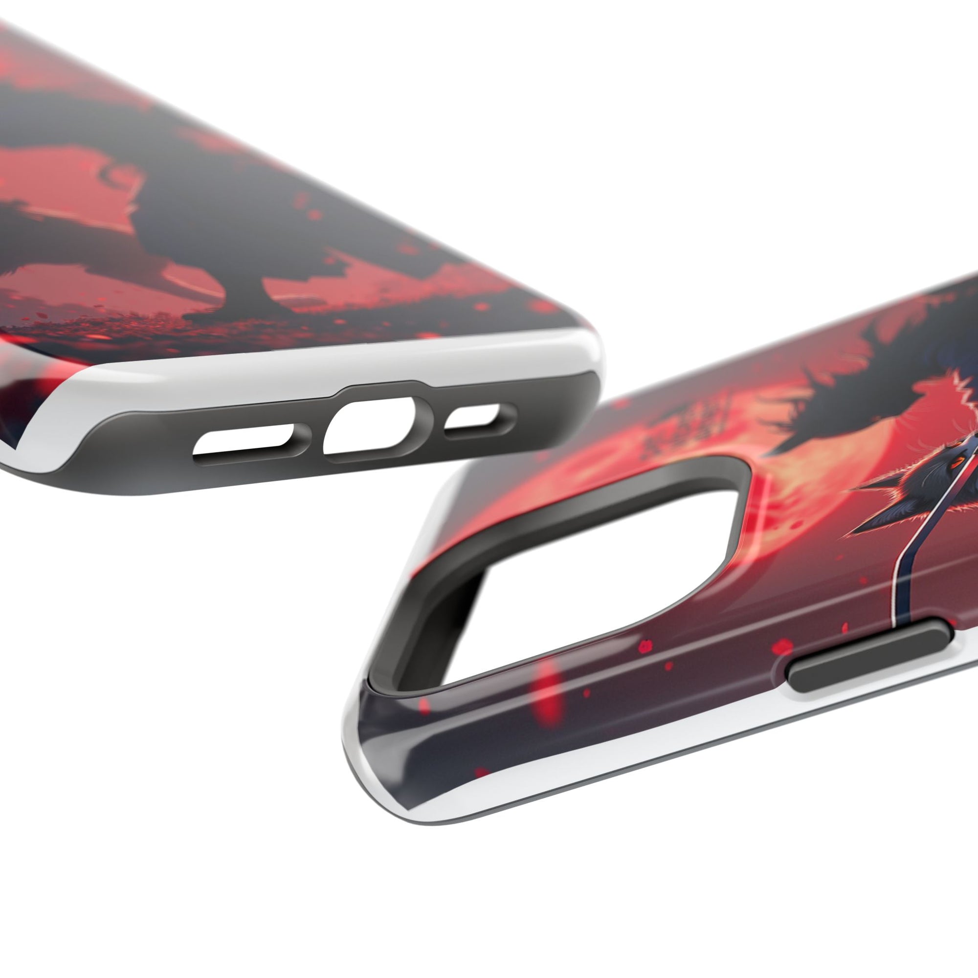 Samurai Cat Phone Case – Impact-Resistant, Pet Lovers, Cool Tech Accessories, Anime Aesthetic, Unique Gifts