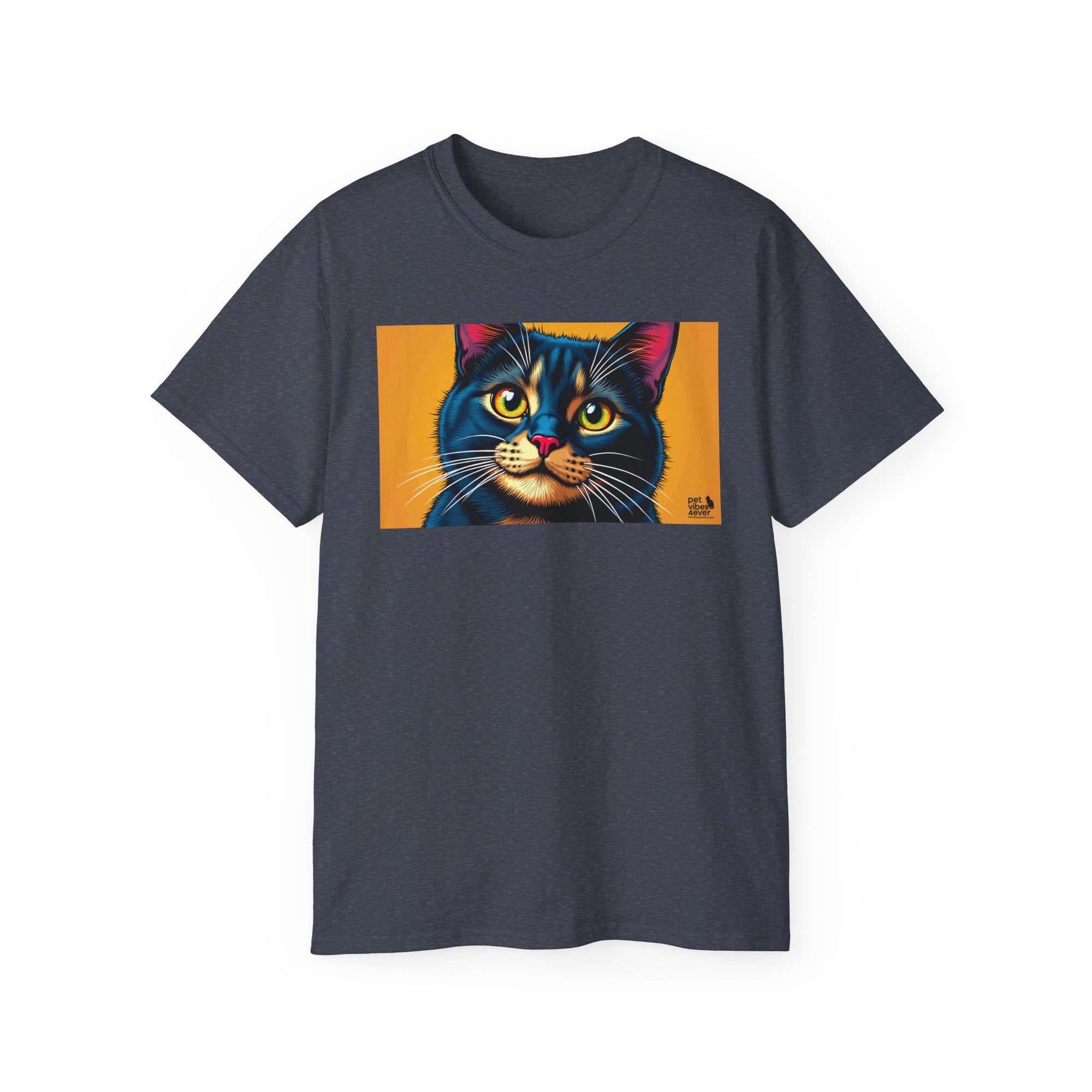 Whimsical Cat Art Tee, Funny Cat Lover Shirt, Gift for Cat Owners, Unique Pet Theme Apparel, Cozy Everyday Wear, Birthday Gift