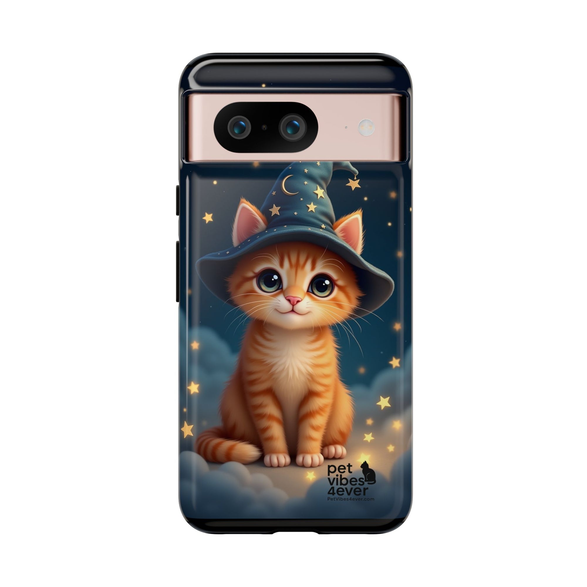 Cat-Themed Phone Case, Cute Cat Case, Pet Lover Gift, Kawaii Phone Accessory, Celestial Cat Design, Stylish Gadget Protector