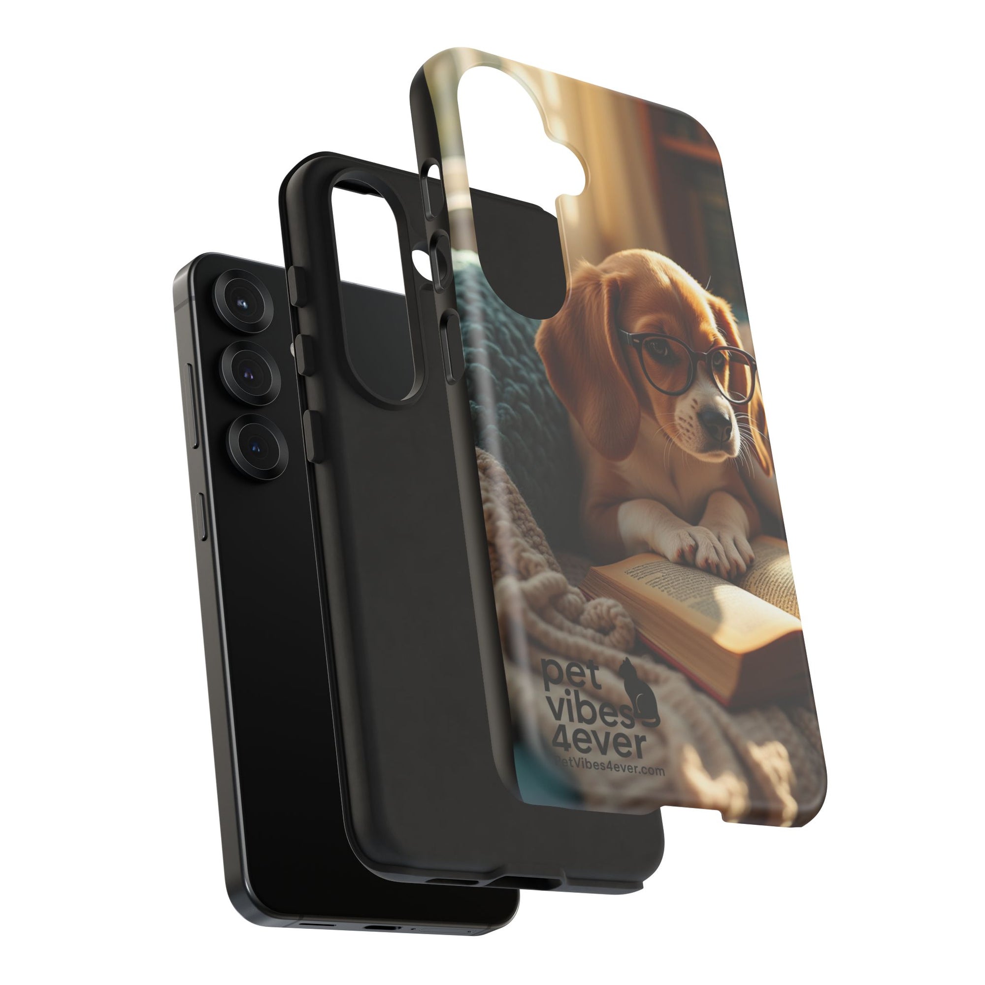 Dog-Themed Phone Case with "Pet Vibes Forever" Design, Cute Dog Accessories, Pet Lover Gift, Phone Cover, Animal Lover Decor