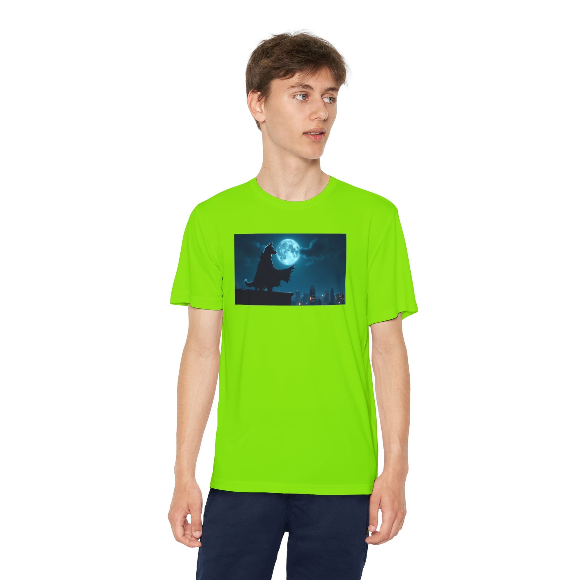 Youth Competitor Tee with Bold Eclipse Design, Perfect for Sports Events, Birthdays, Fun Outings, Team Spirit, Unique Gift Idea