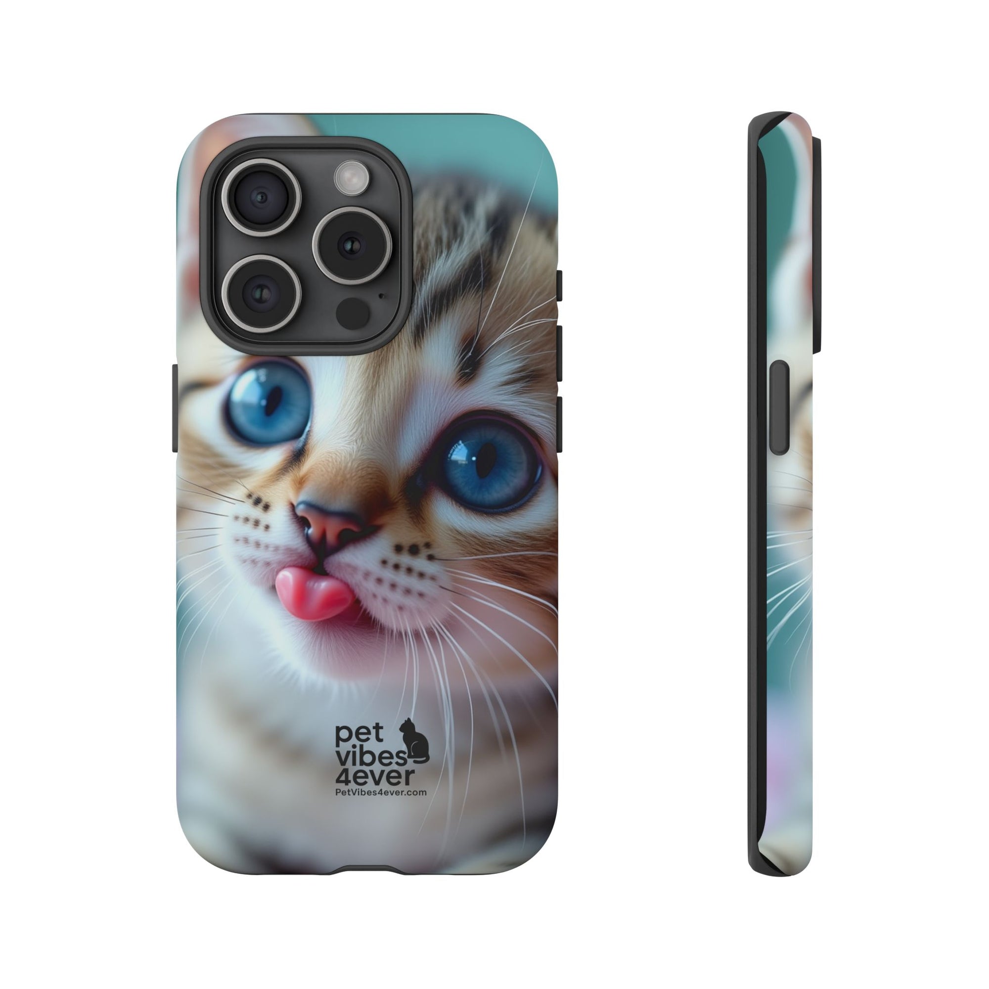 Cute Cat Phone Case, Pet Lover Gift, Funny Animal Protector, Cute Tech Accessories, Cat Mom Gift