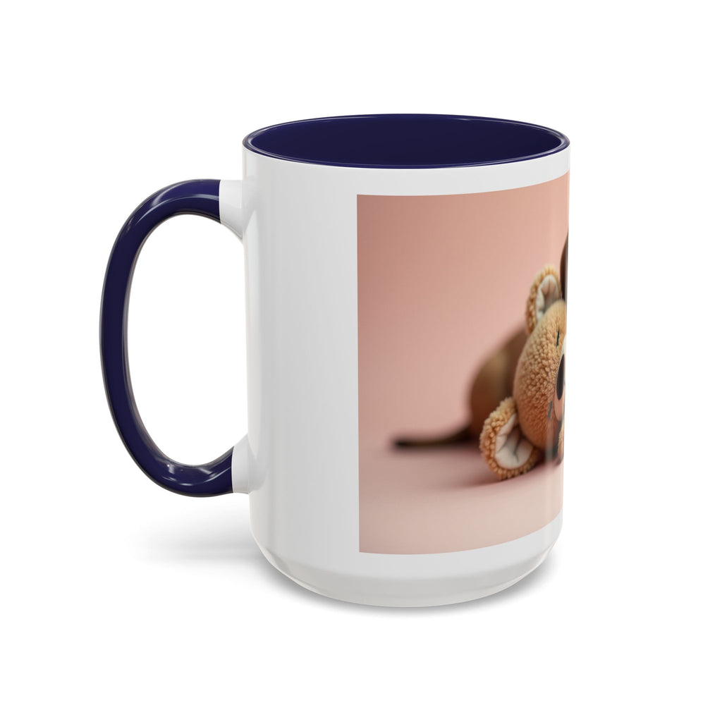 Cute Dog and Toy Accent Coffee Mug - Perfect for Pet Lovers, Gift for Animal Enthusiasts, Adorable Mug for Home and Office