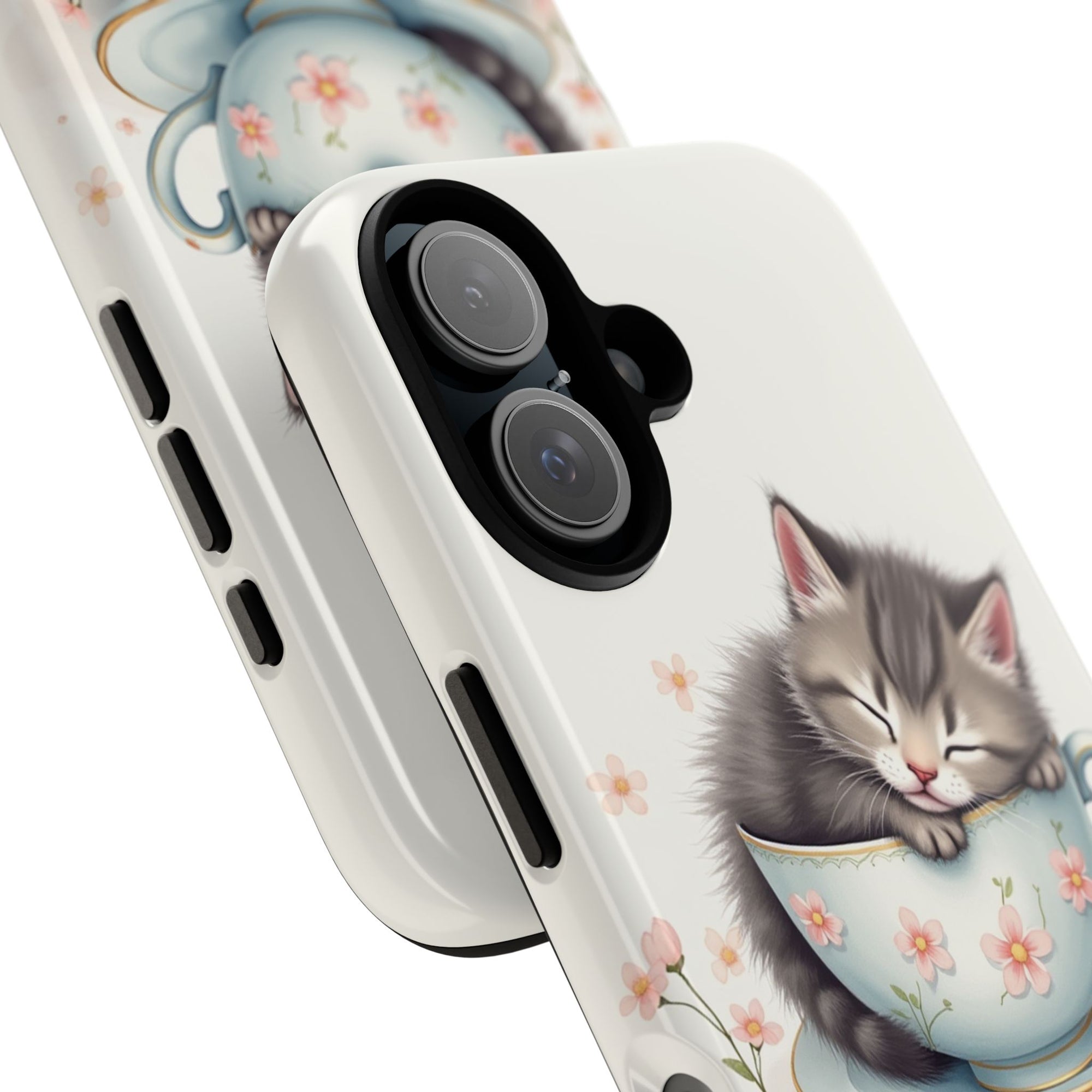 Cute Cat Phone Case - Tough Cases for Animal Lovers, Pet Gifts, Phone Accessories, Kitten Merchandise, Cute Cat Decor