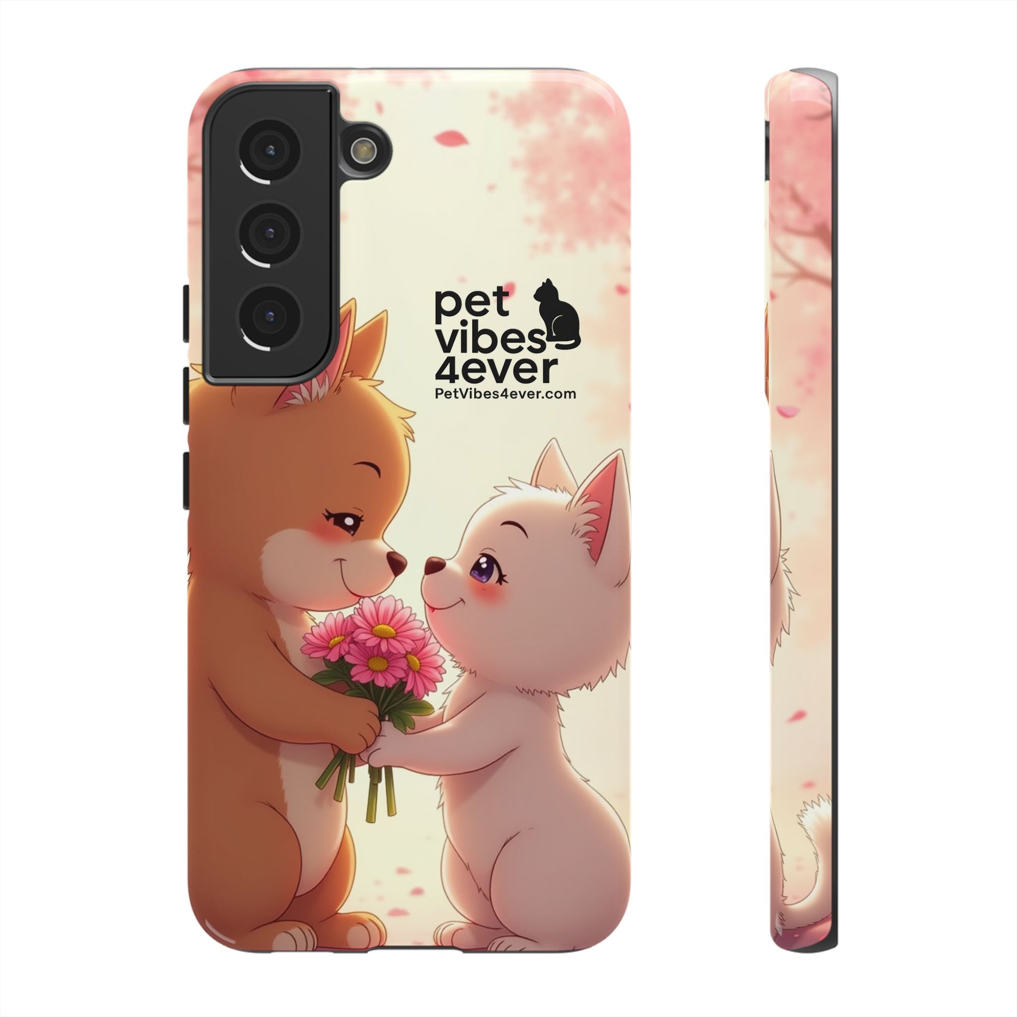 Cute Pet Themed Phone Case, Animal Lovers Gift, Valentine's Day, Cute Phone Cover, Pet Vibes Forever