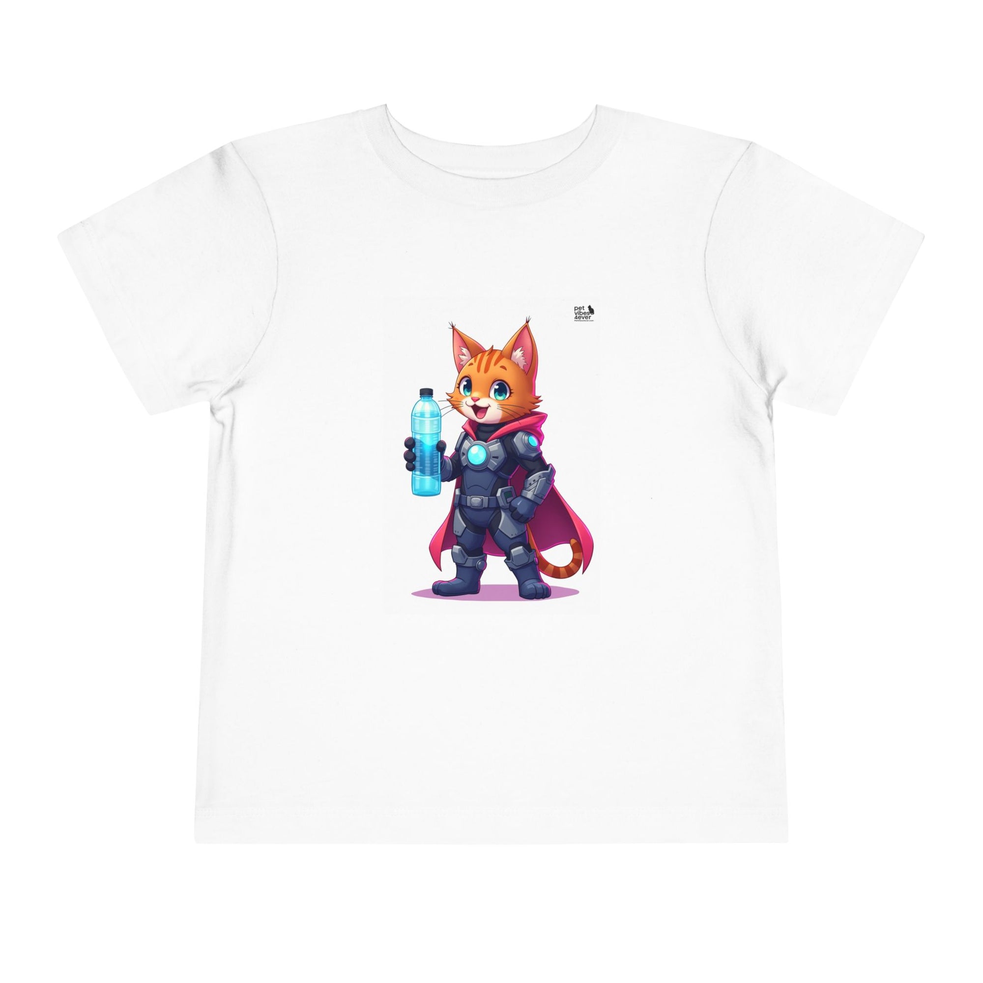 Superhero Cat Toddler Tee, Kids Graphic T-Shirt, Cute Animal Shirt, Birthday Gift, Funny Pet Tee