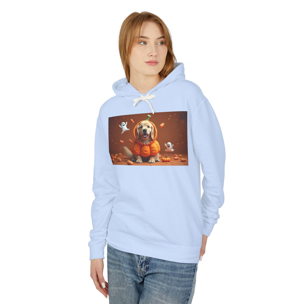 Cozy Halloween Dog Hoodie, Unisex Lightweight Sweatshirt, Perfect Fall Gift, Pet Lovers Apparel, Spooky Season Sweatshirt