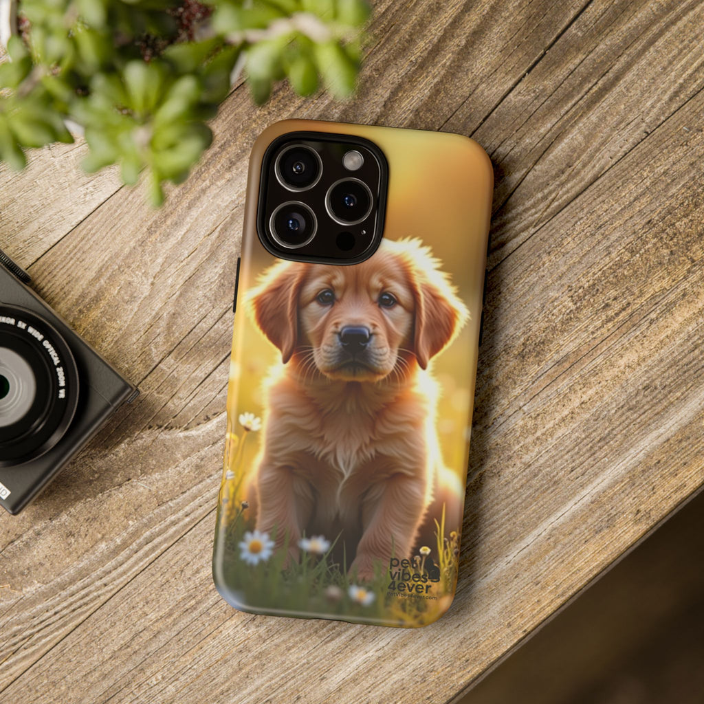 Golden Retriever Phone Case, Cute Dog Phone Cover, Pet Lover Gift, Tough Phone Cases, Puppy Design Mobile Protector