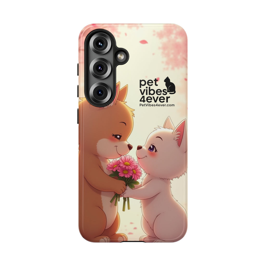 Cute Pet Themed Phone Case, Animal Lovers Gift, Valentine's Day, Cute Phone Cover, Pet Vibes Forever