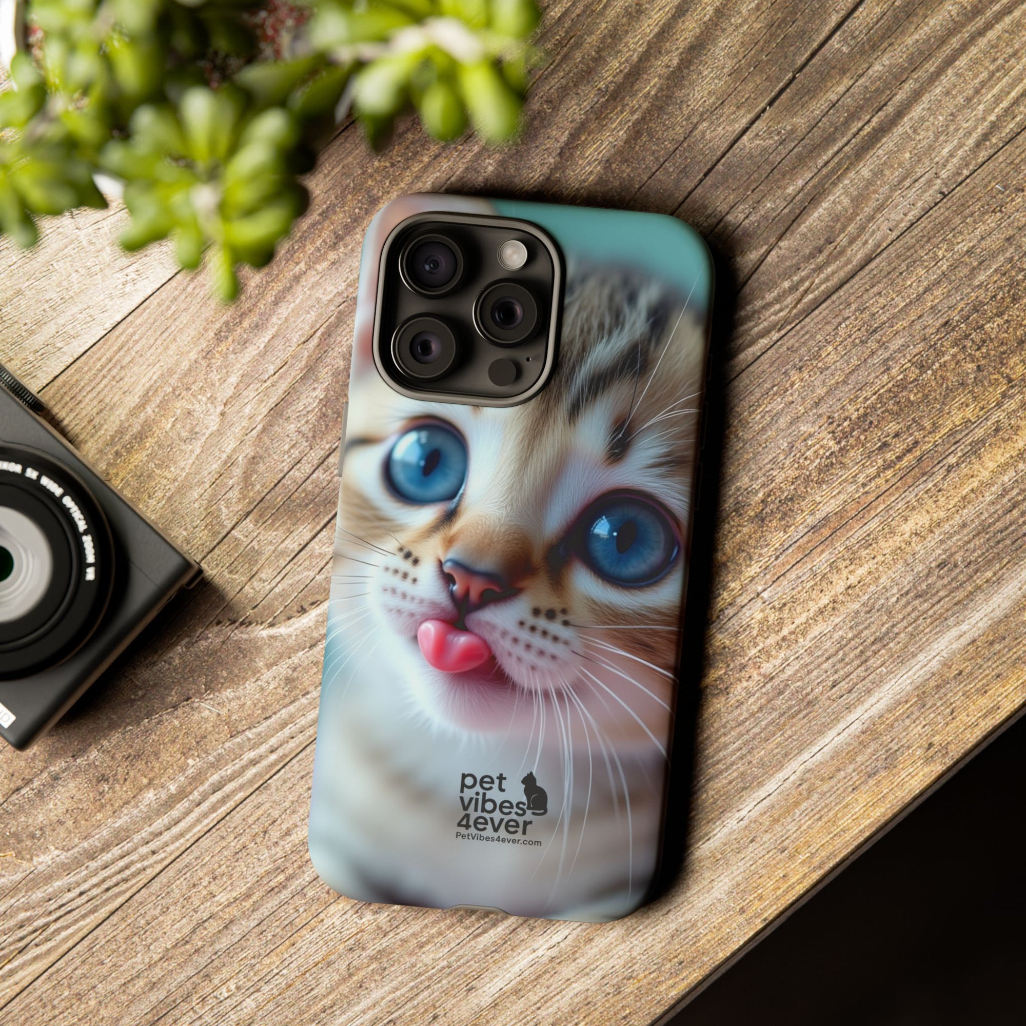 Cute Cat Phone Case, Pet Lover Gift, Funny Animal Protector, Cute Tech Accessories, Cat Mom Gift