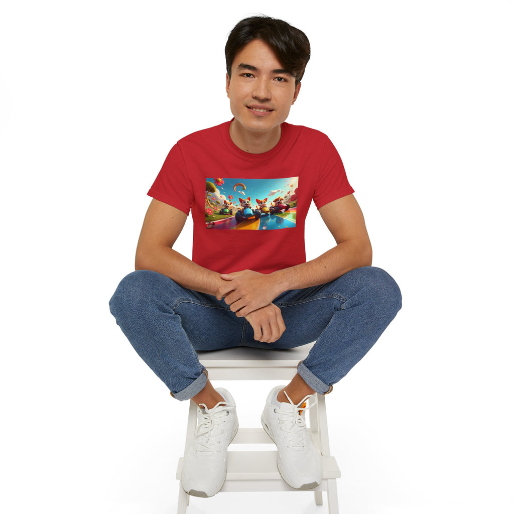 Colorful Fantasy Art Tee, Unisex Tee, Graphic T-Shirt, Fun Gift, Casual Wear, Summer Style, Festival Fashion