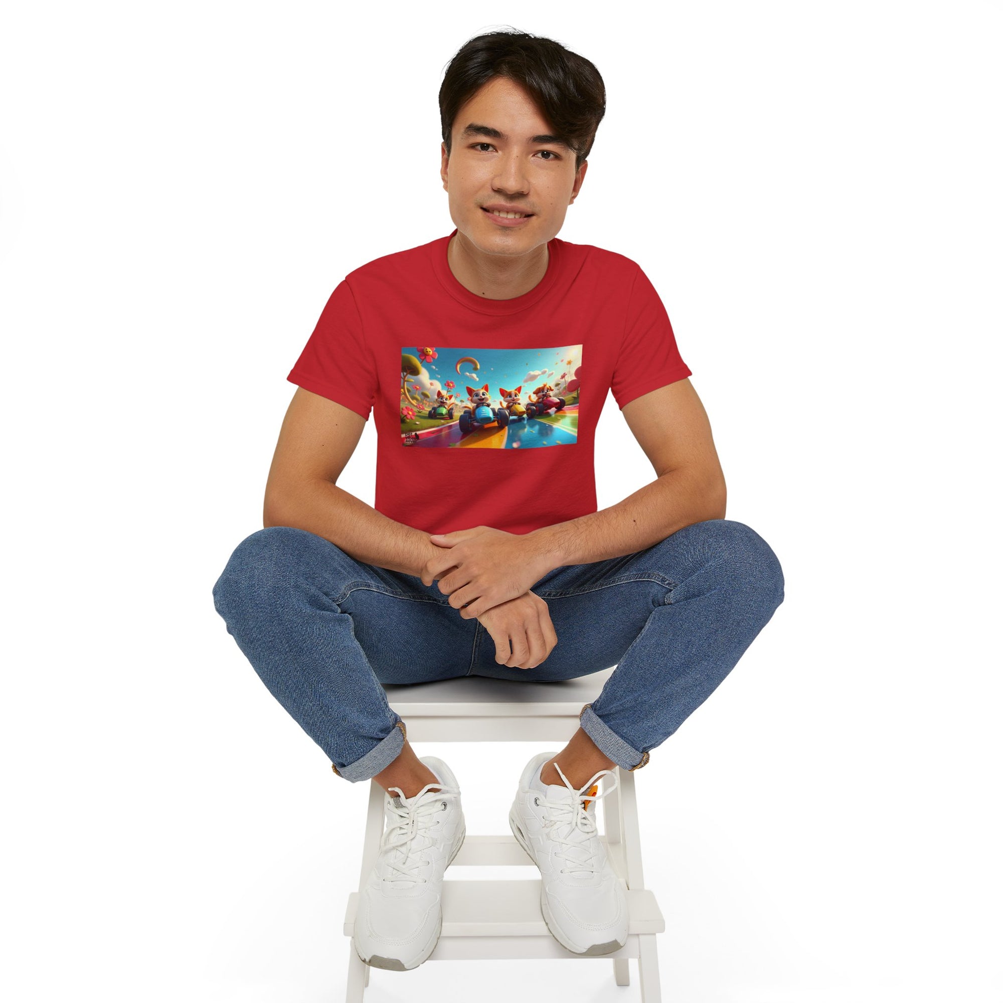 Colorful Fantasy Art Tee, Unisex Tee, Graphic T-Shirt, Fun Gift, Casual Wear, Summer Style, Festival Fashion