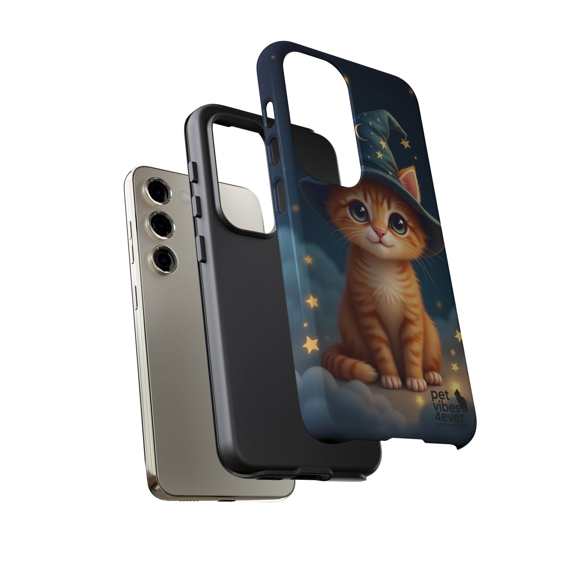 Cat-Themed Phone Case, Magical Cat Case, Pet Lover Gift, Cute Animal Accessories, Birthday Present For Cat Owners