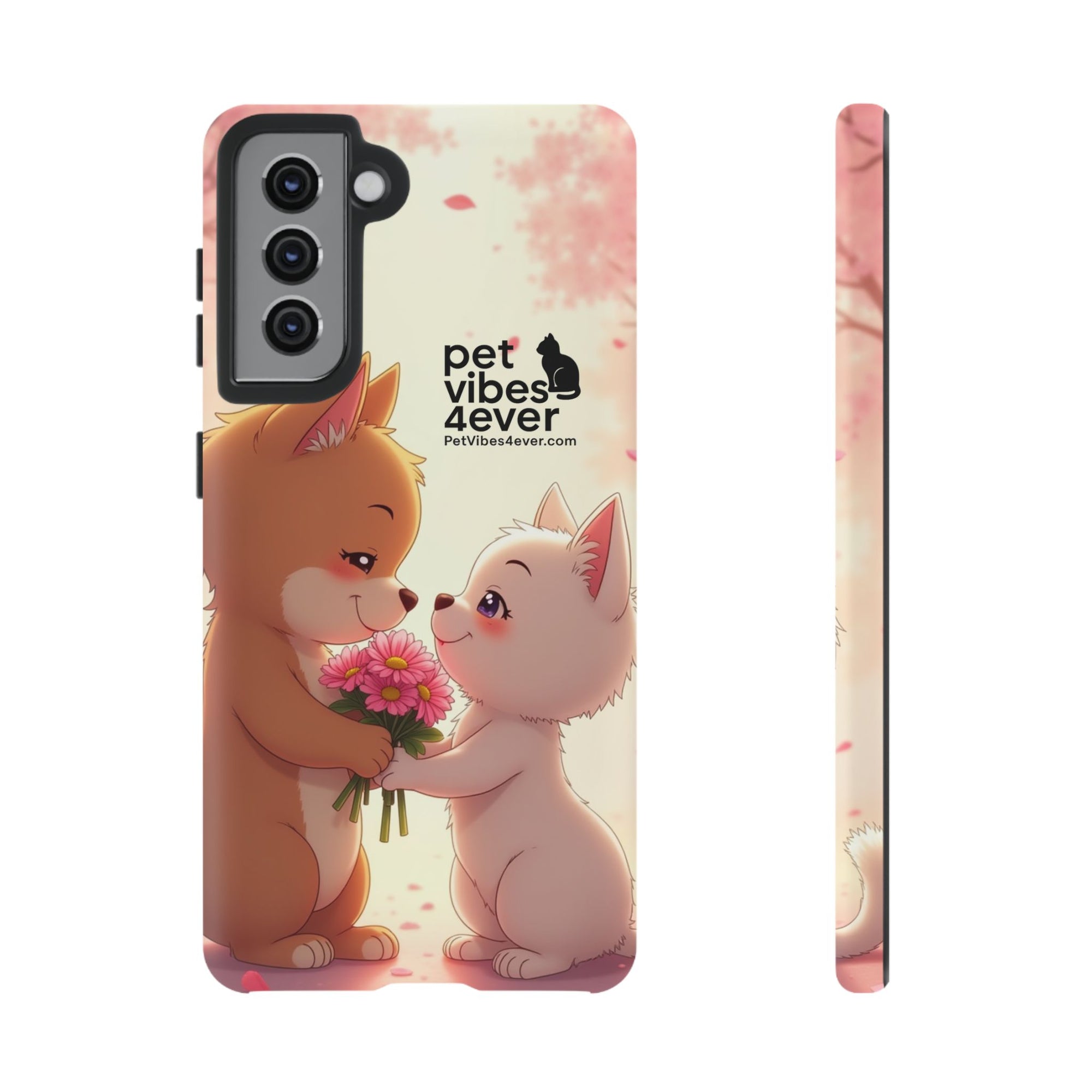 Cute Pet Themed Phone Case, Animal Lovers Gift, Valentine's Day, Cute Phone Cover, Pet Vibes Forever