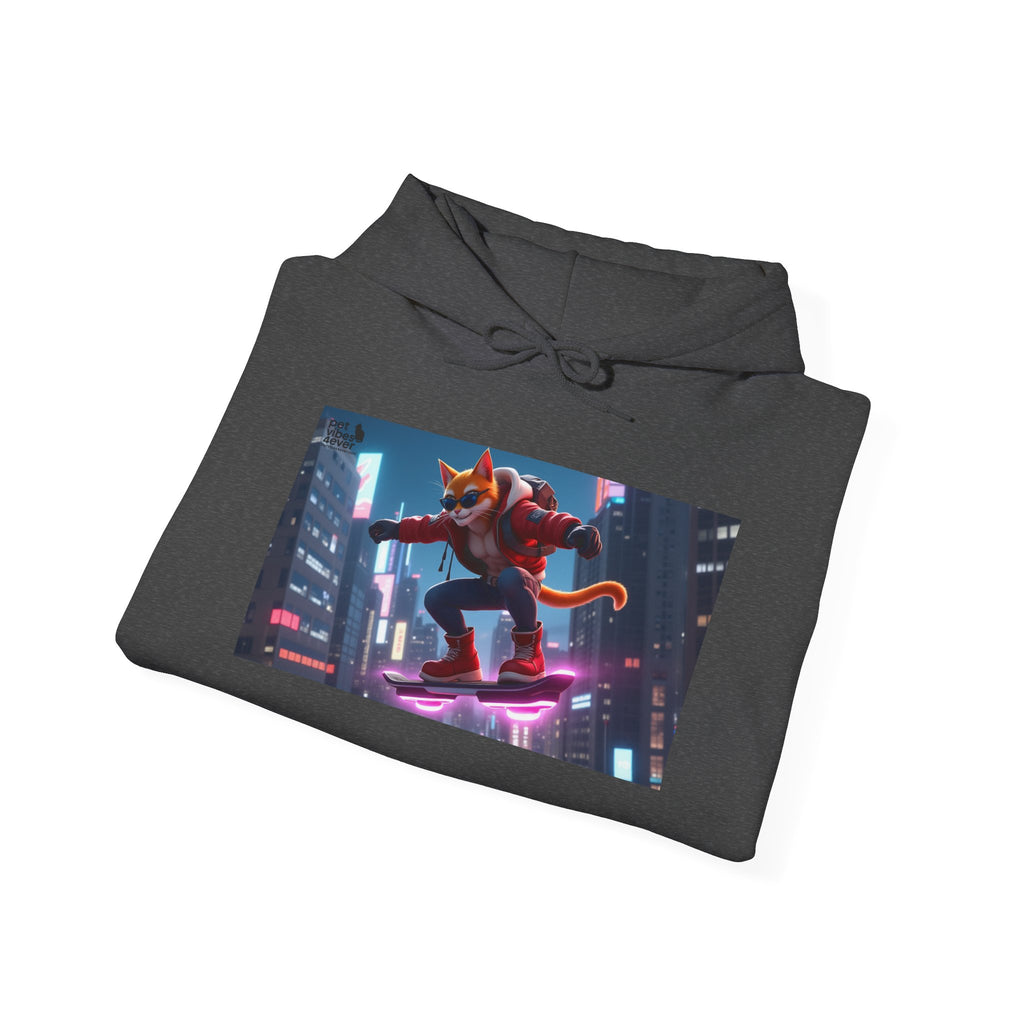 Urban Jungle Unisex Hoodie - Retro Neon Design, Streetwear Sweatshirt, Perfect for Teens, Gift for Video Game Lovers, Cozy Layering