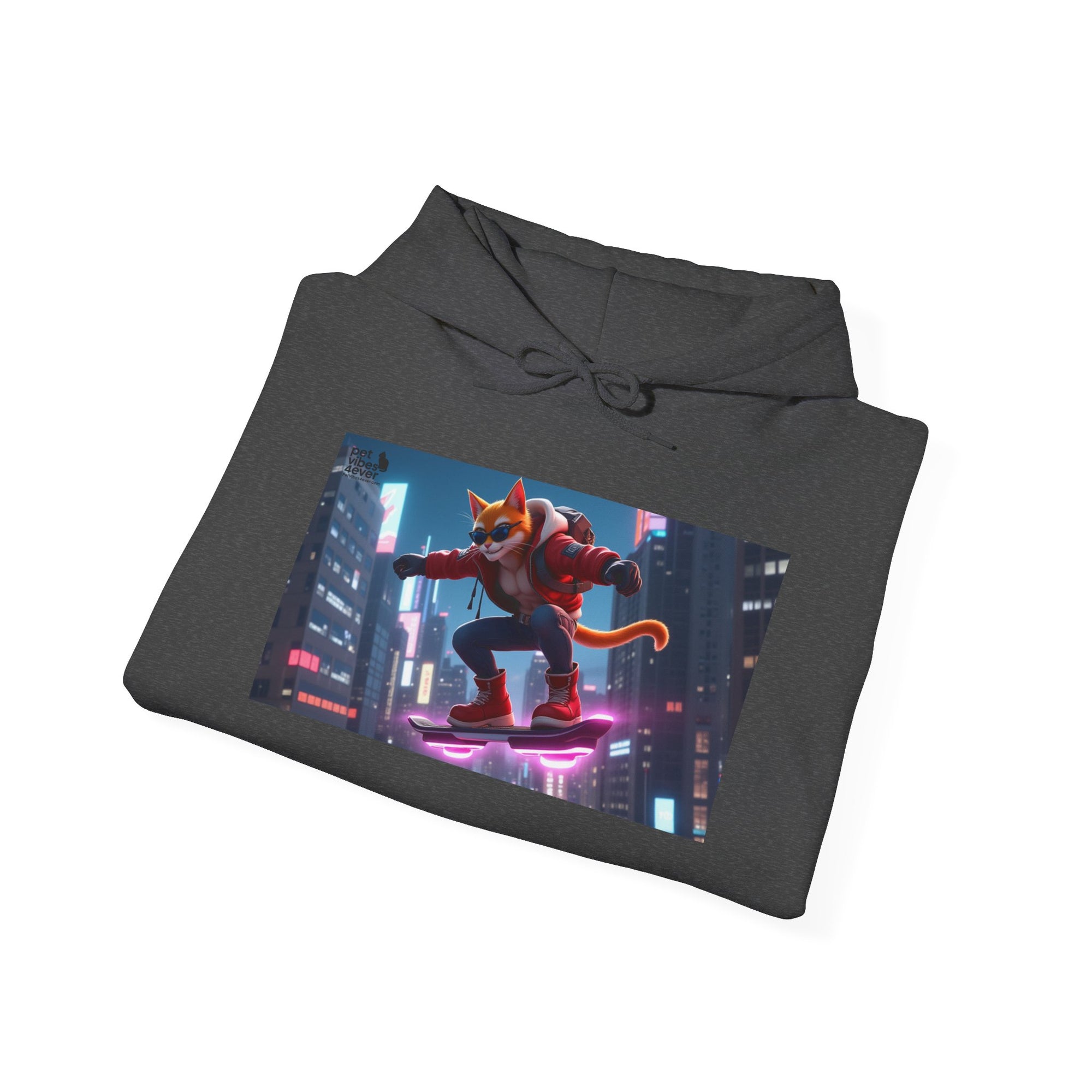 Urban Jungle Unisex Hoodie - Retro Neon Design, Streetwear Sweatshirt, Perfect for Teens, Gift for Video Game Lovers, Cozy Layering