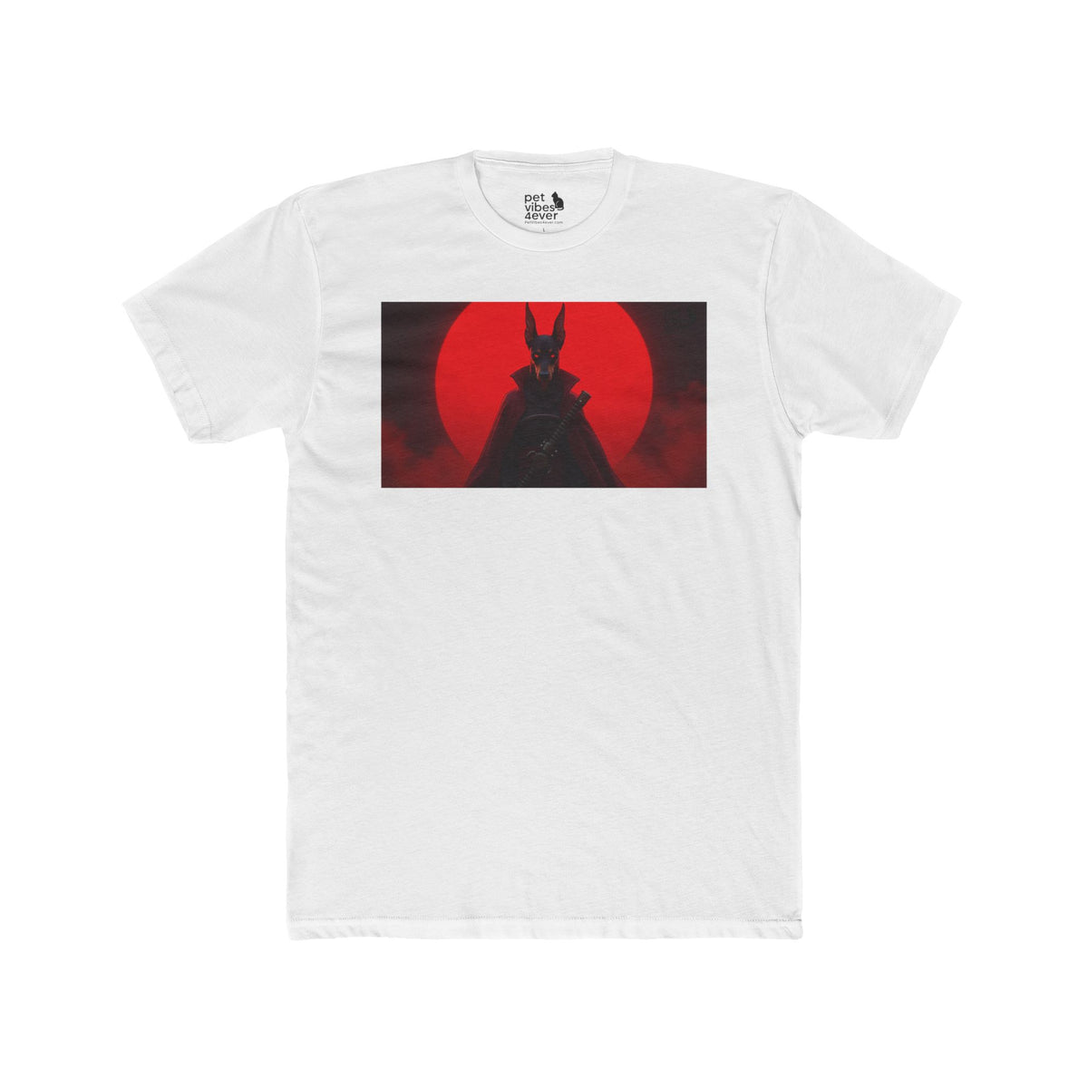 Red Sun Graphic Tee, Unisex Cotton Crew Tee, Unique Art Shirt, Casual Wear, Gift for Art Lovers, Streetwear Style
