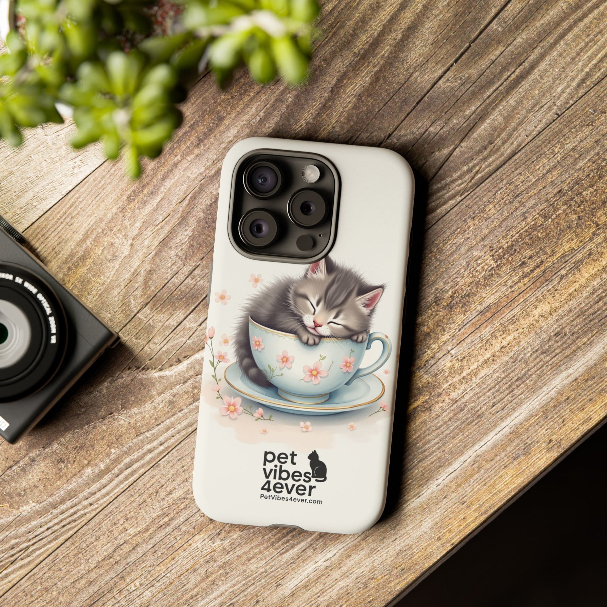 Cute Cat Phone Case - Tough Cases for Animal Lovers, Pet Gifts, Phone Accessories, Kitten Merchandise, Cute Cat Decor