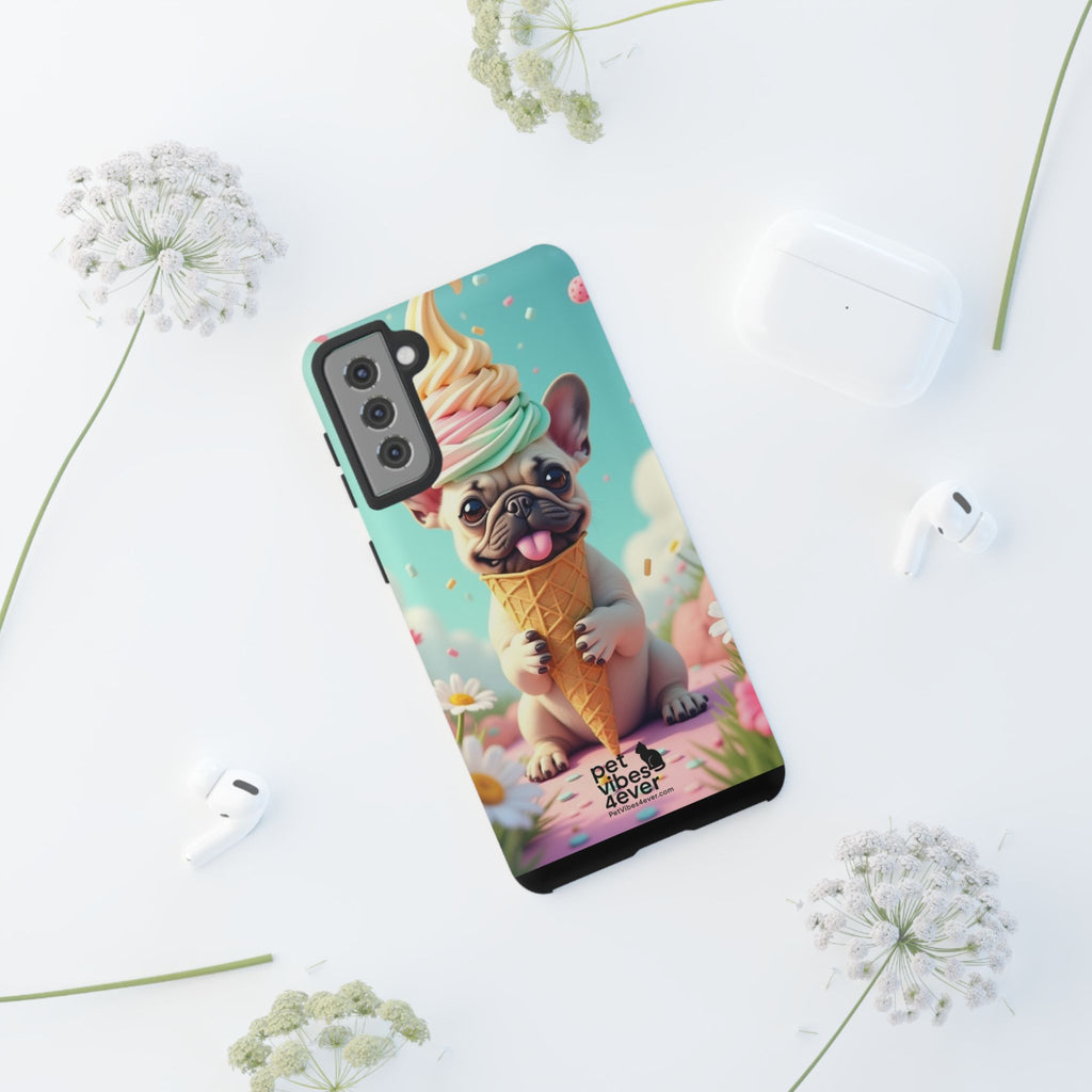 Cute Dog Phone Case, Pet Lover Gift, Tough iPhone/Android Cover, Dog Art, Fun Phone Accessory