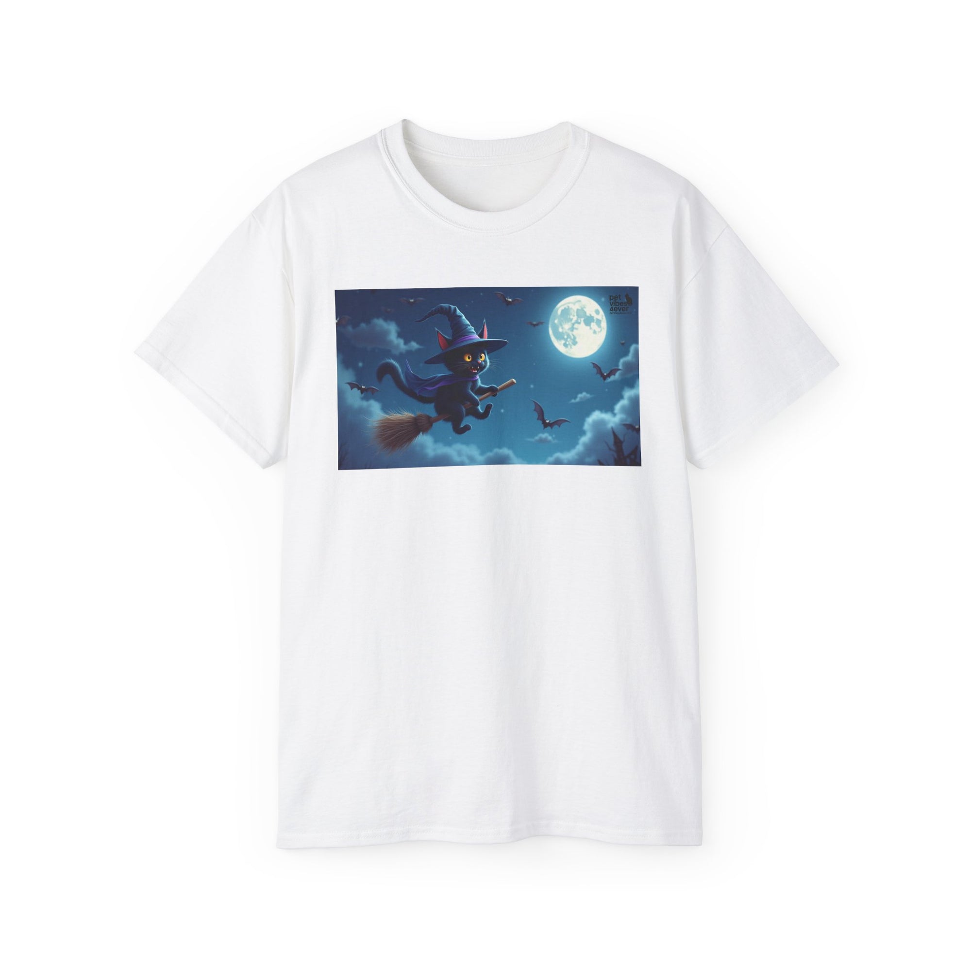 Moonlit Witch Unisex Tee | Spooky Vibes, Halloween Must-Have, Cozy Gift, Comfortable Everyday Wear, Magical Spirit Apparel