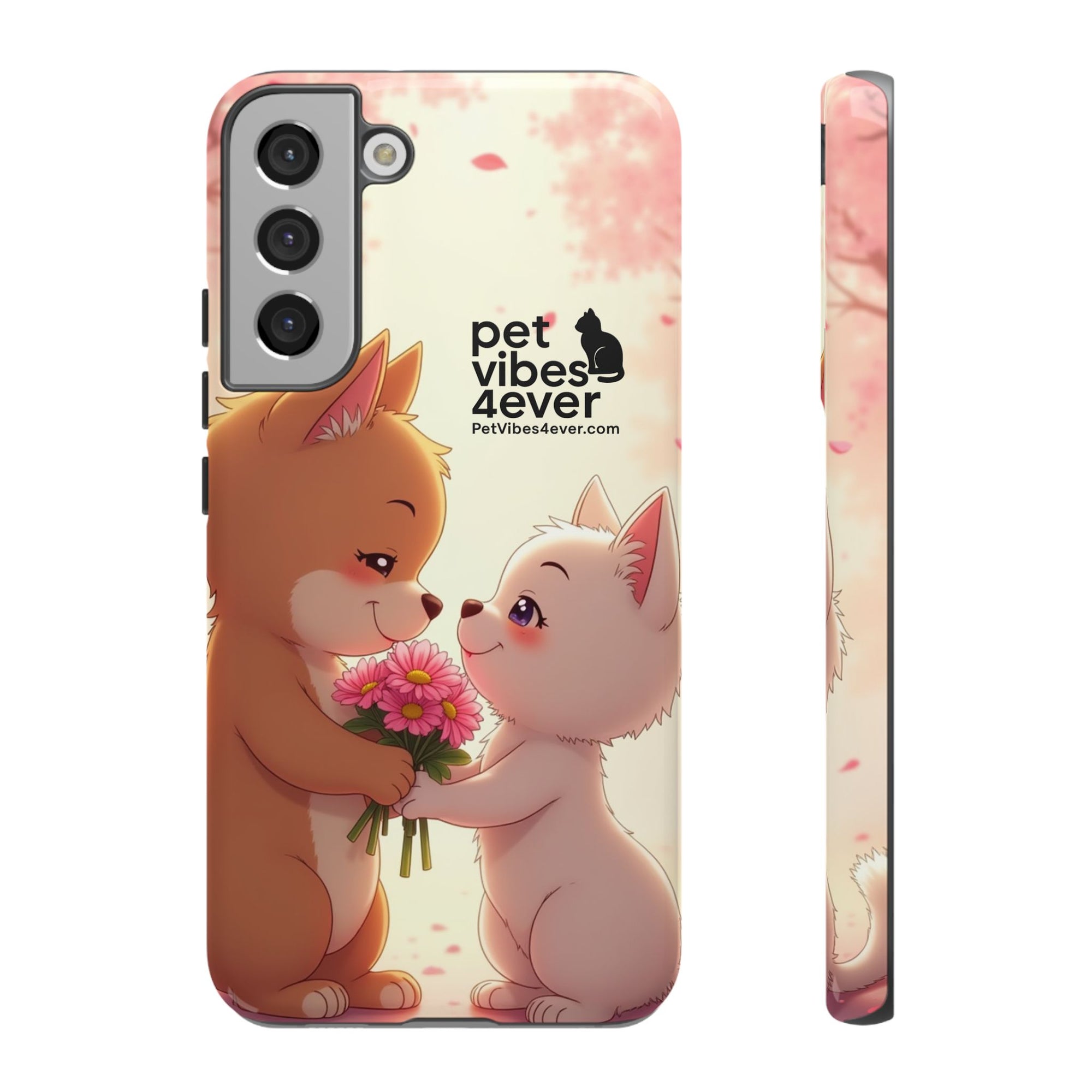 Cute Pet Themed Phone Case, Animal Lovers Gift, Valentine's Day, Cute Phone Cover, Pet Vibes Forever