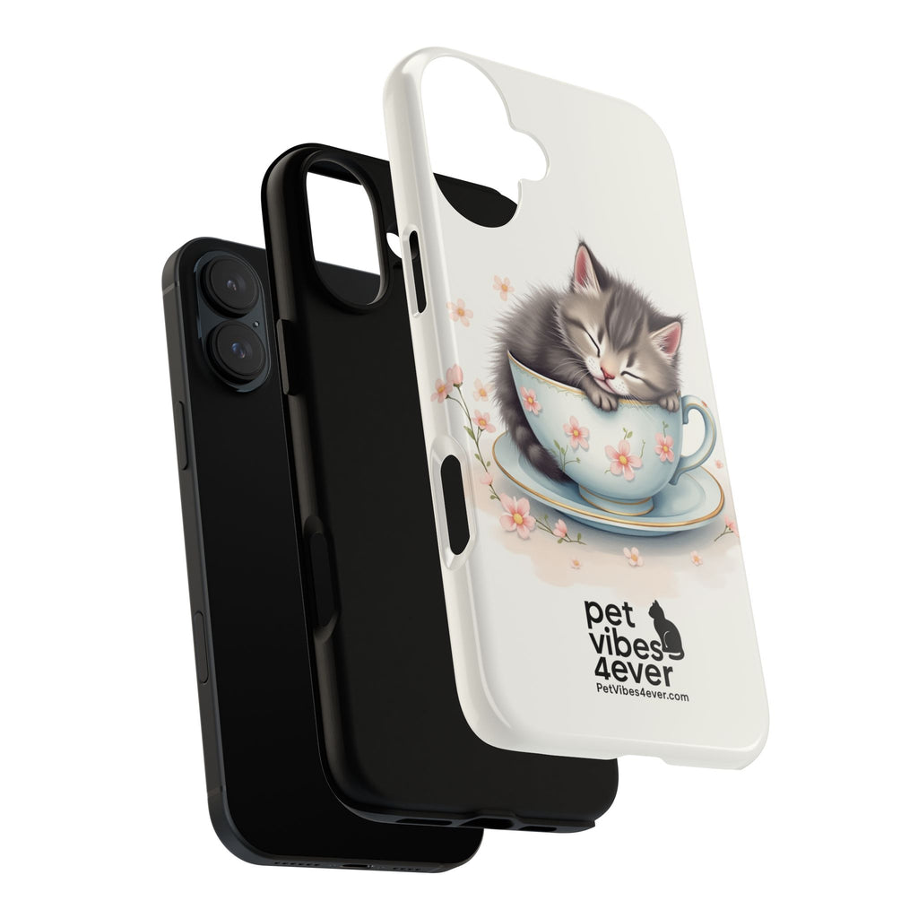 Cute Cat Phone Case - Tough Cases for Animal Lovers, Pet Gifts, Phone Accessories, Kitten Merchandise, Cute Cat Decor