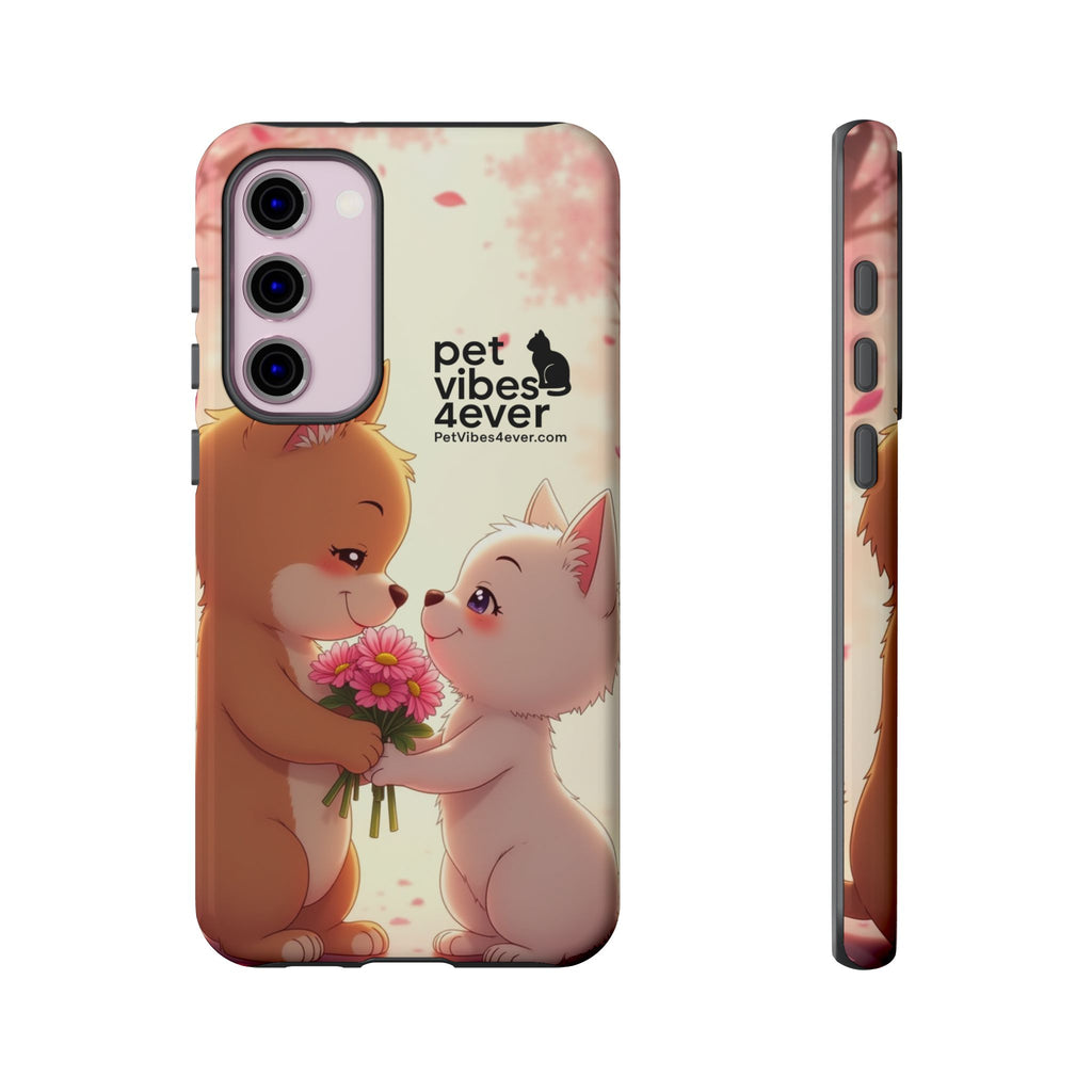 Cute Pet Themed Phone Case, Animal Lovers Gift, Valentine's Day, Cute Phone Cover, Pet Vibes Forever