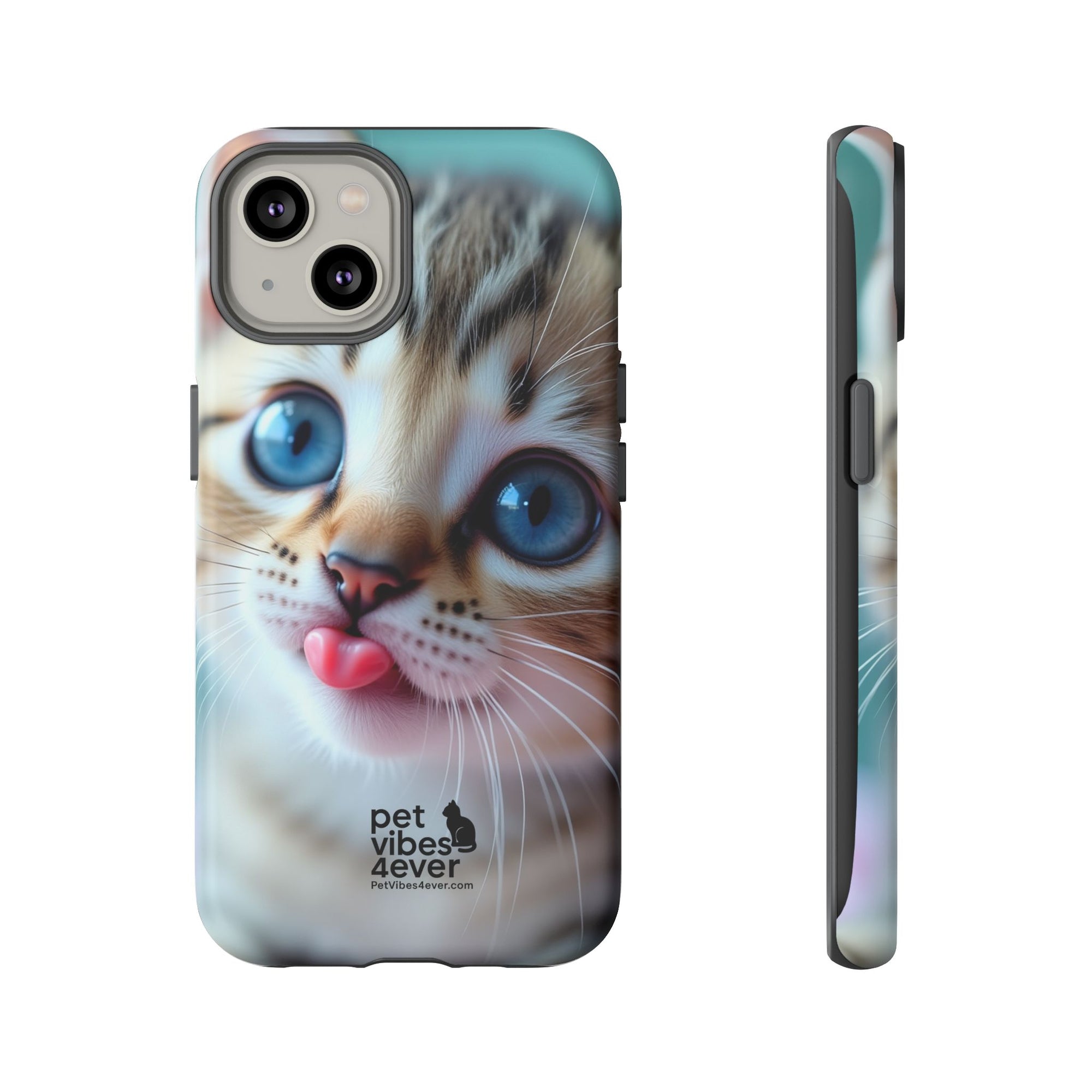 Cute Cat Phone Case, Pet Lover Gift, Funny Animal Protector, Cute Tech Accessories, Cat Mom Gift