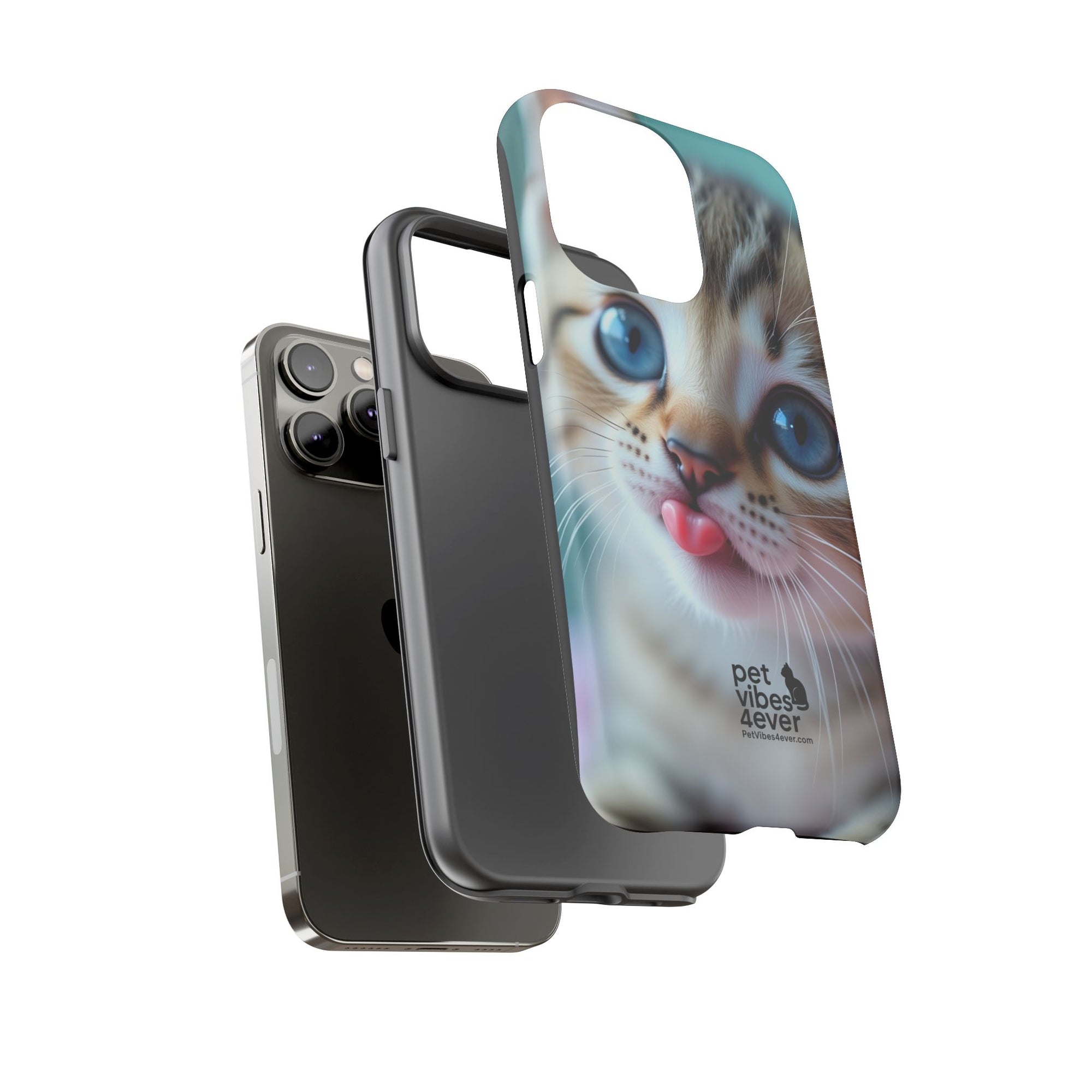 Cute Cat Phone Case, Pet Lover Gift, Funny Animal Protector, Cute Tech Accessories, Cat Mom Gift