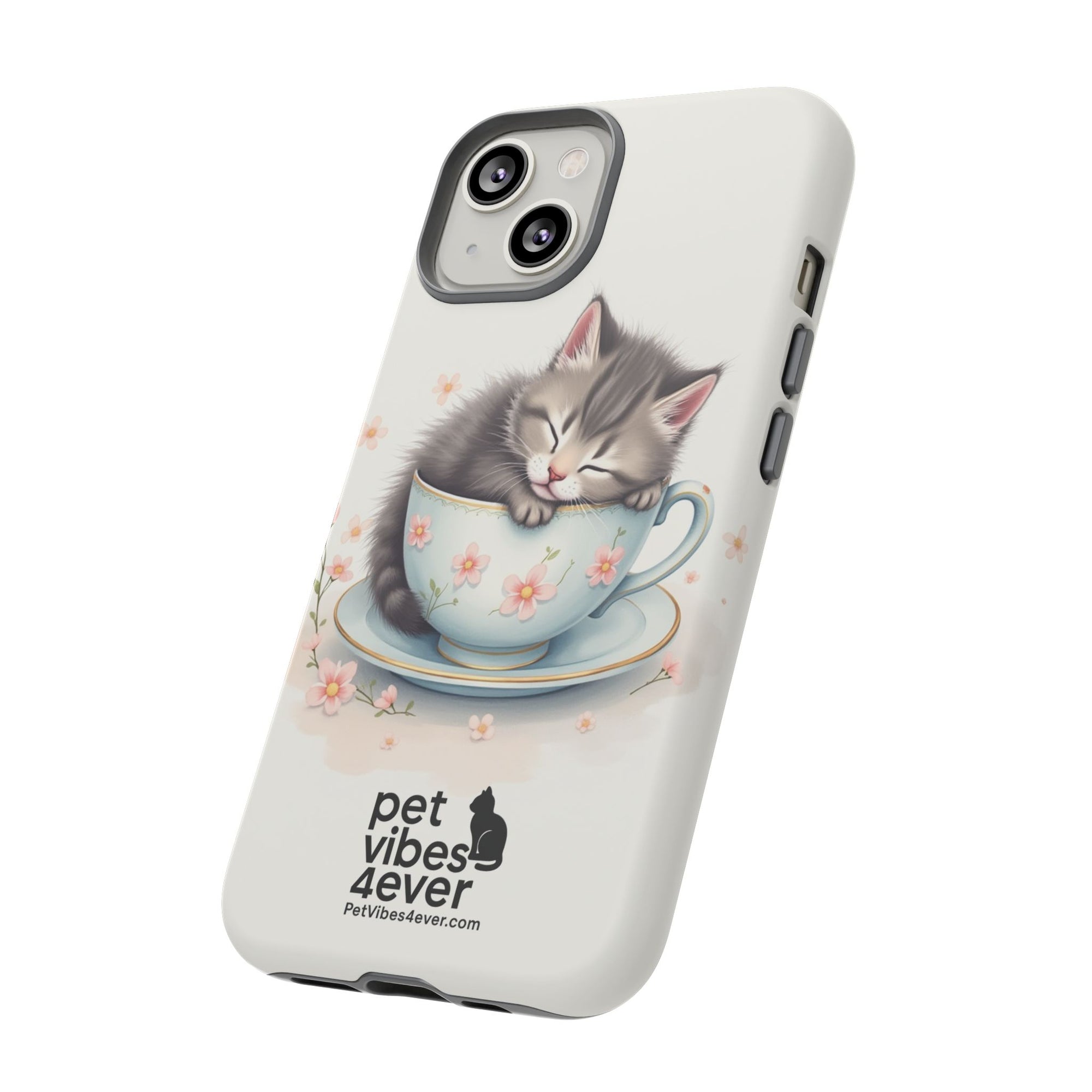 Cute Cat Phone Case - Tough Cases for Animal Lovers, Pet Gifts, Phone Accessories, Kitten Merchandise, Cute Cat Decor