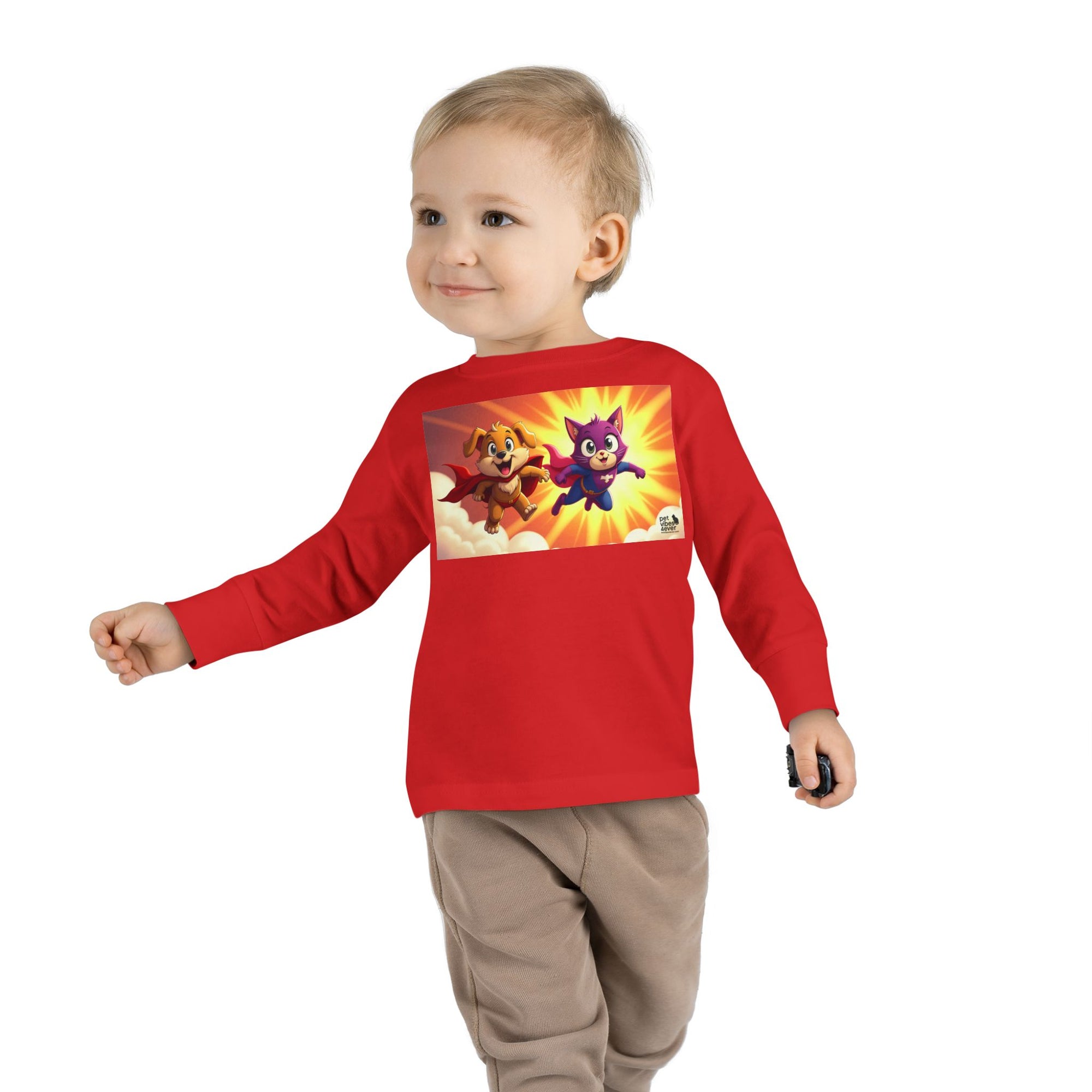Toddler Superhero Long Sleeve Tee, Kids Shirt, Playtime Apparel, Gift for Toddlers, Fun Family Outing Clothing