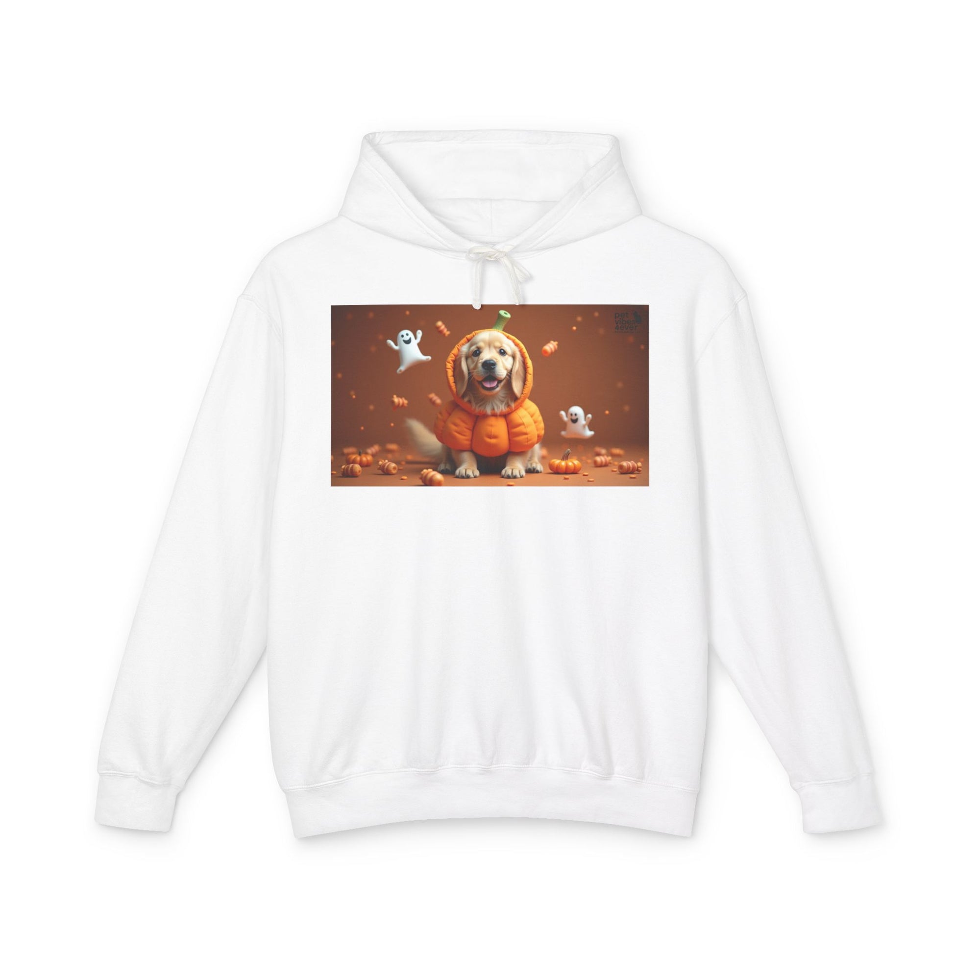 Cozy Halloween Dog Hoodie, Unisex Lightweight Sweatshirt, Perfect Fall Gift, Pet Lovers Apparel, Spooky Season Sweatshirt