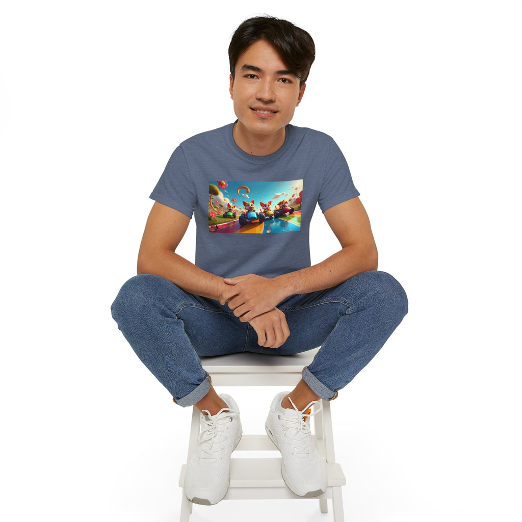 Colorful Fantasy Art Tee, Unisex Tee, Graphic T-Shirt, Fun Gift, Casual Wear, Summer Style, Festival Fashion