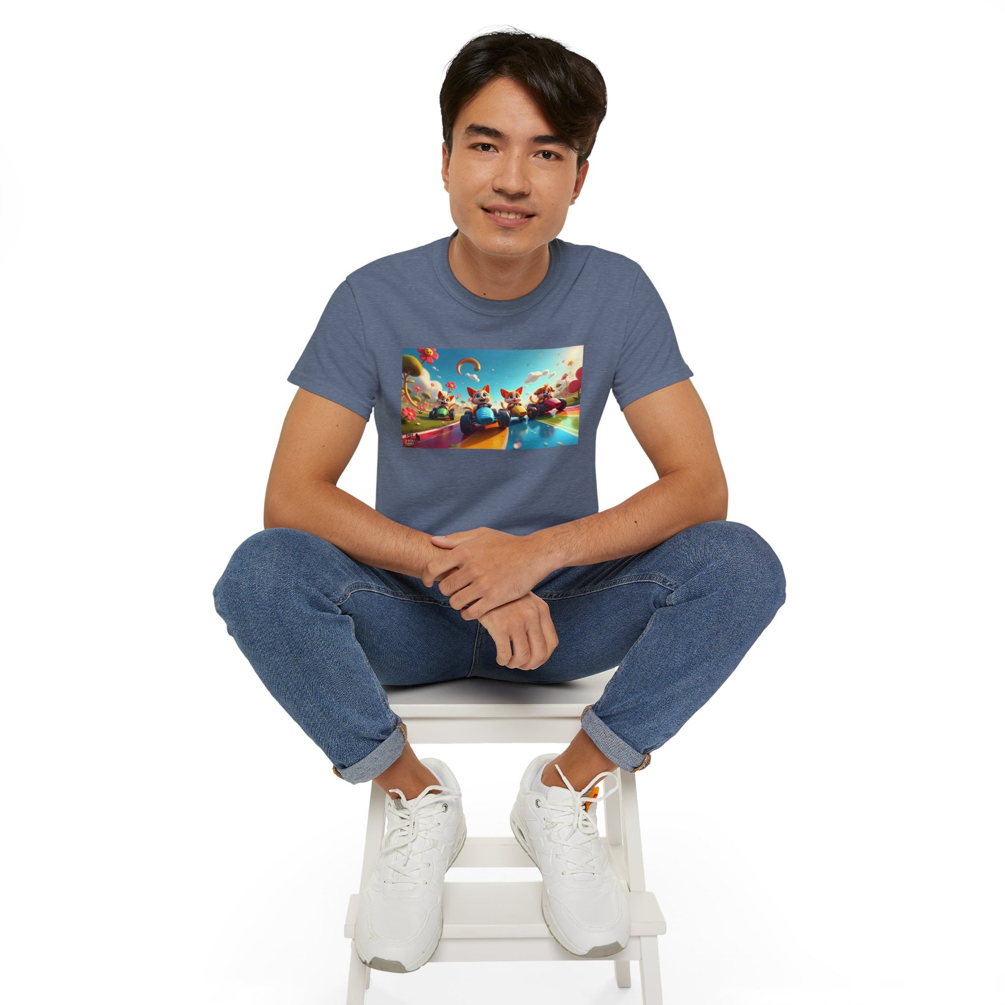 Colorful Fantasy Art Tee, Unisex Tee, Graphic T-Shirt, Fun Gift, Casual Wear, Summer Style, Festival Fashion