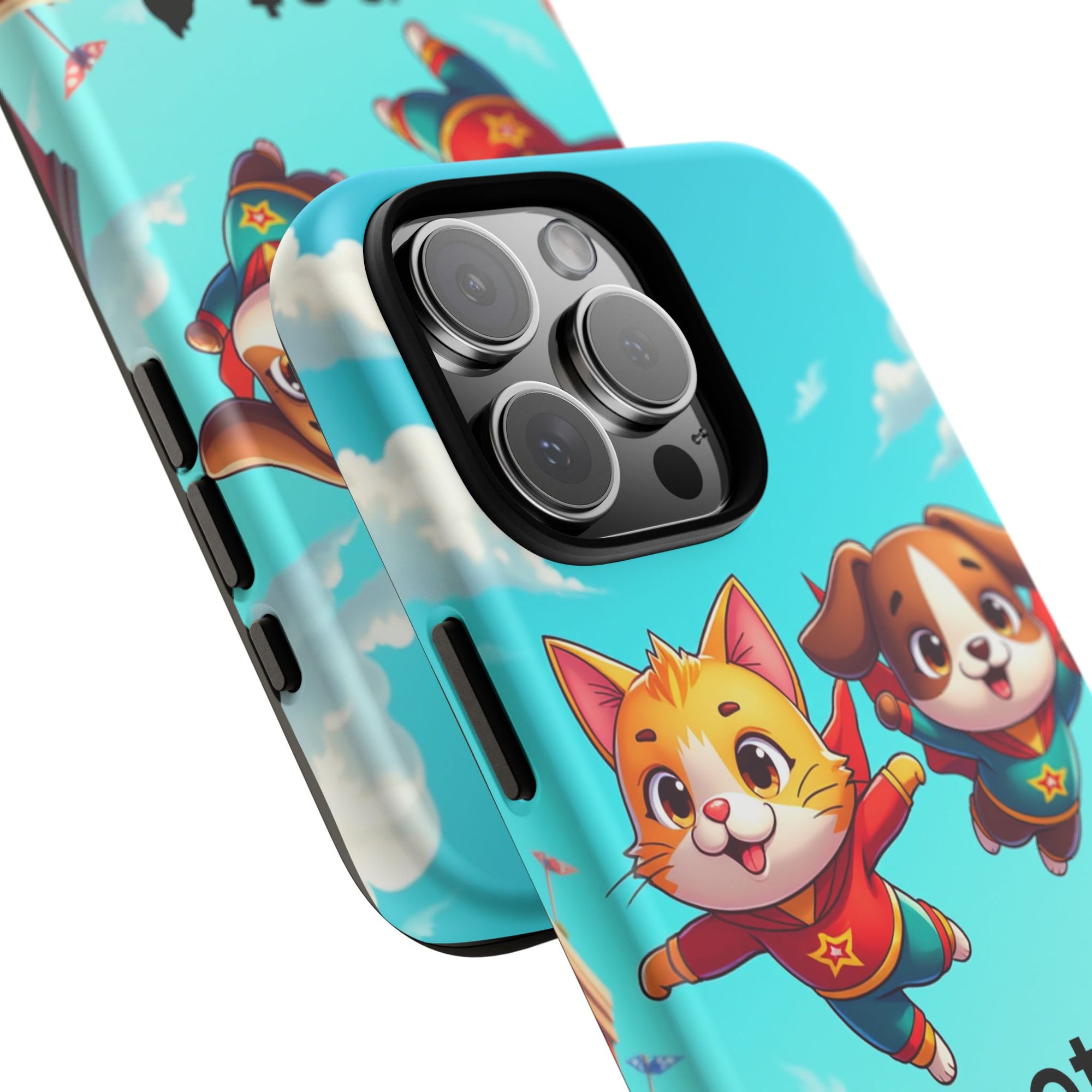 Pet Vibes Phone Case - Playful Cat and Dog Design, Animal Lover Gift, Cute Pet Accessory, Colorful Phone Cover, Fun Pet Gifts