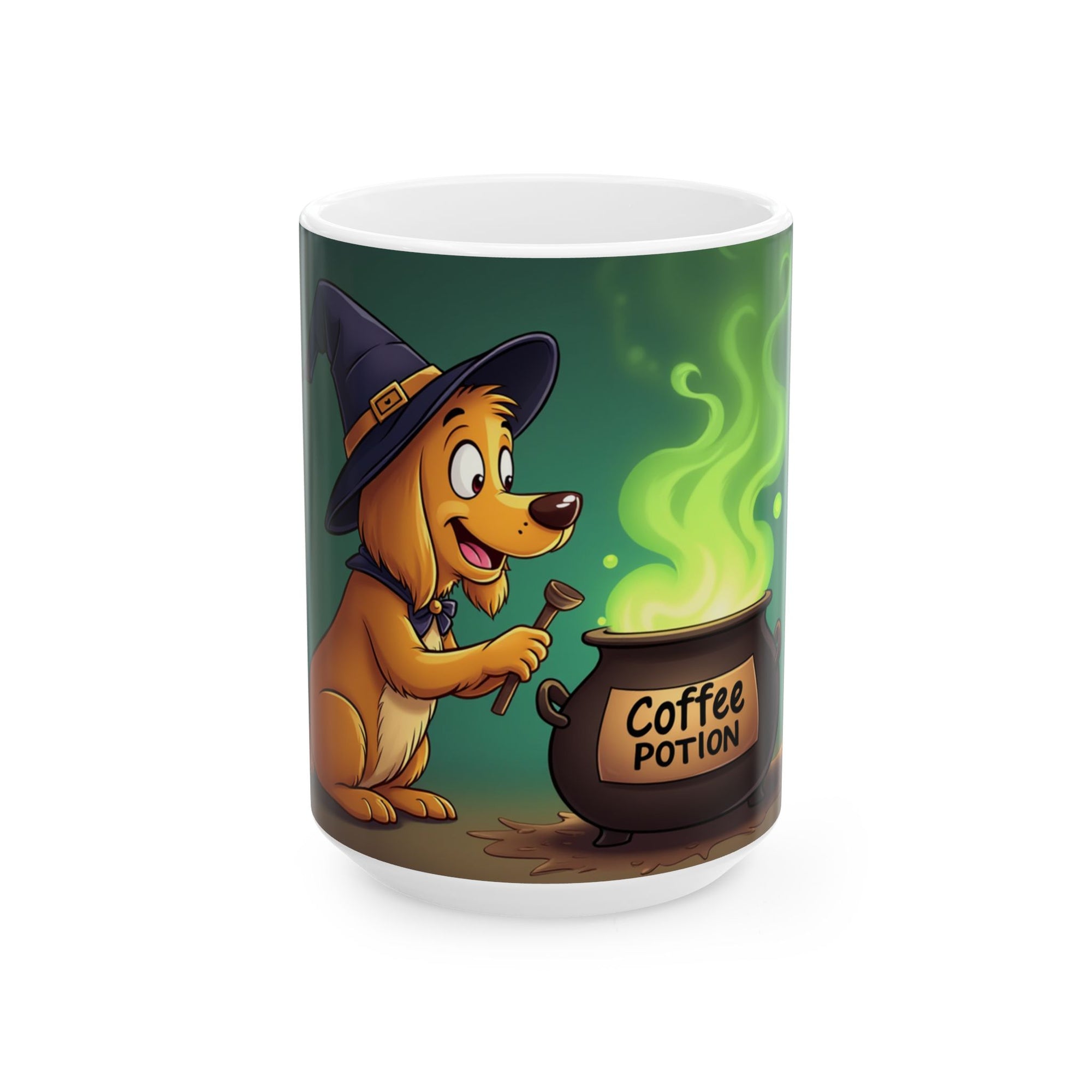 Whimsical Dog-Themed Ceramic Mug - Perfect for Coffee Lovers, Gift for Dog Owners, Halloween Decor, Animal Lovers' Cup, Fun Kitchen [...]