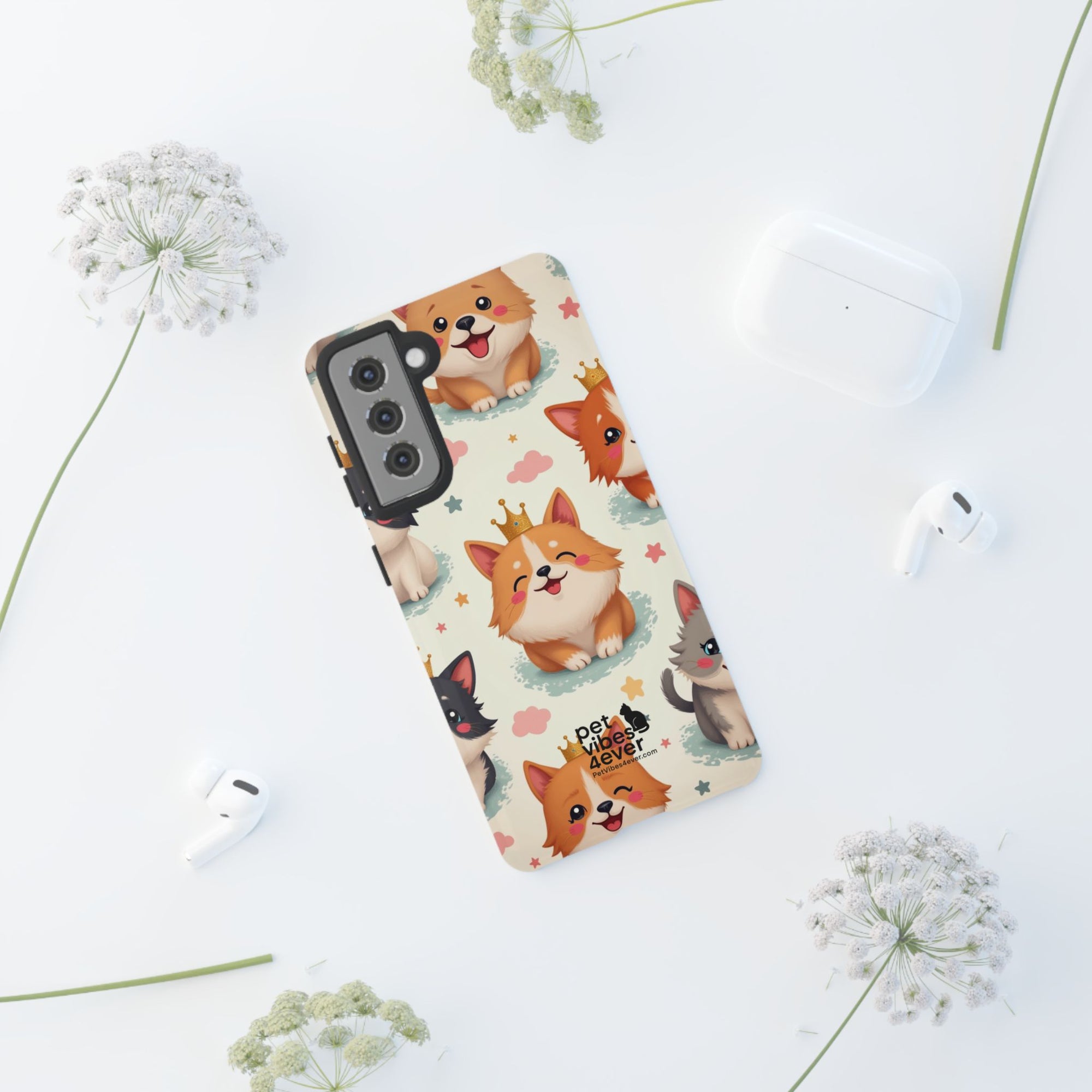 Cute Pet Phone Case, Animal Lover Gift, Dog Cat Lover Accessory, Phone Cover for Pet Parents, Birthday Gift for Pet Owners