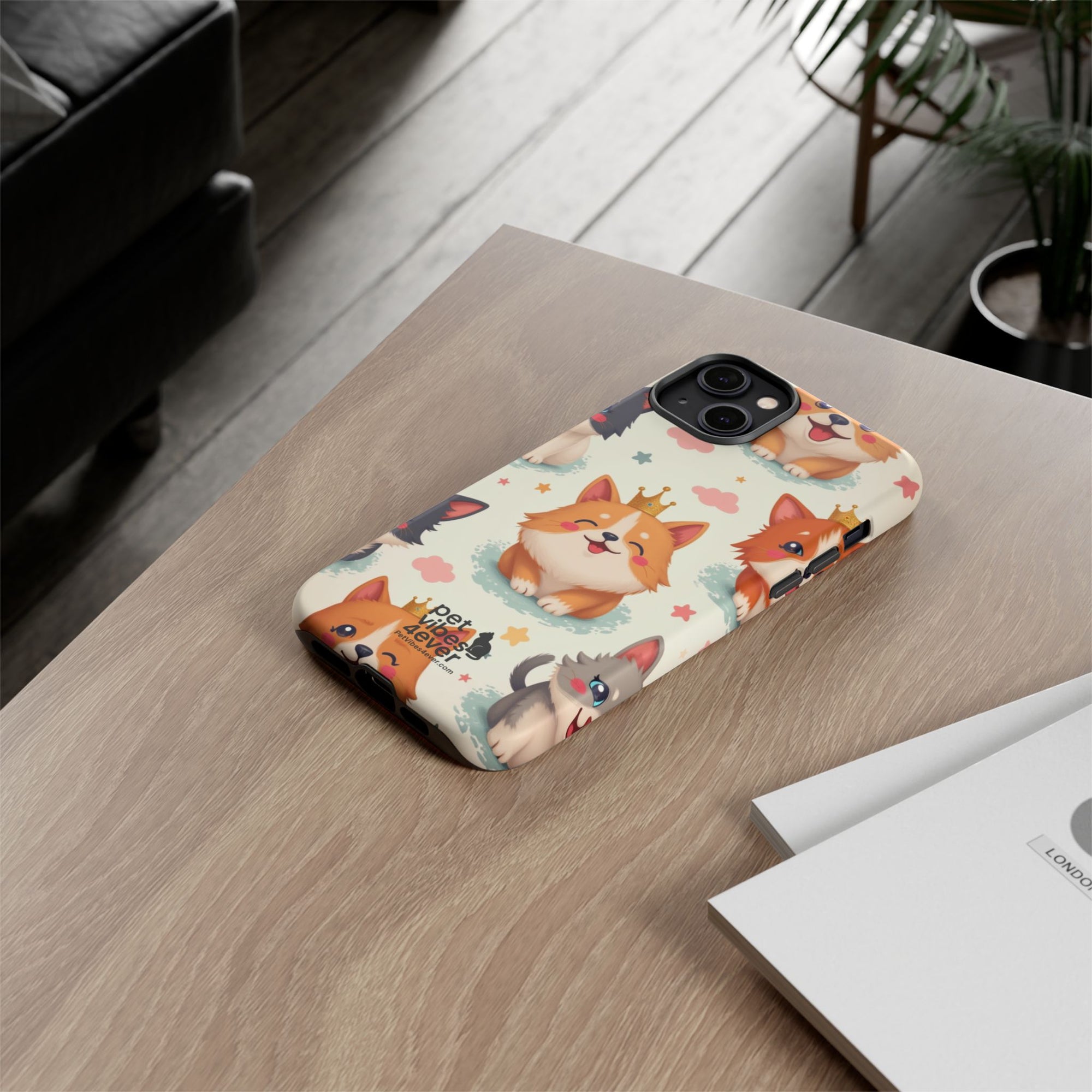 Cute Pet Phone Case, Dog Lover Accessory, Cat Phone Cover, Gift for Animal Lovers, Birthday Present, Pet Vibes Forever