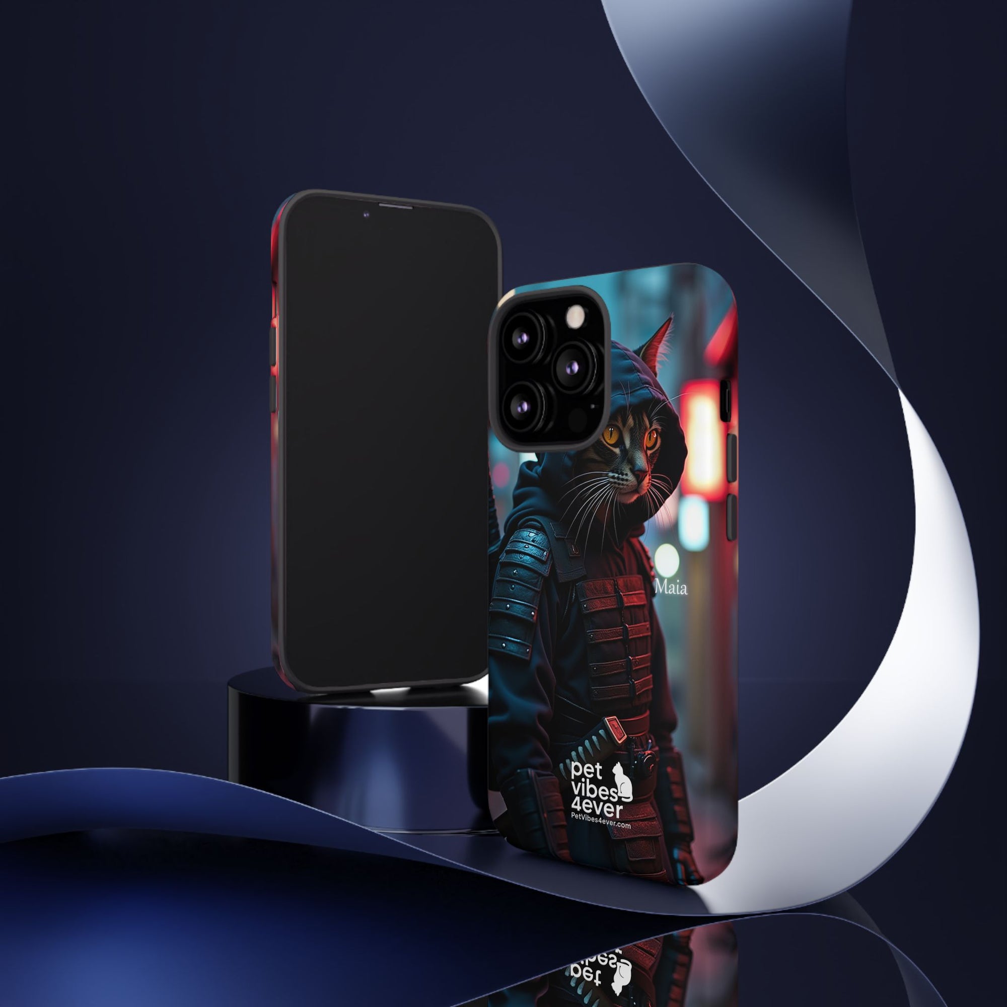 Tough Cases: Cool Cat Phone Case with 'Pet Vibes 4ever', Perfect for Cat Lovers, Unique Gift for Pet Enthusiasts, Fun Phone Accessory, [...]