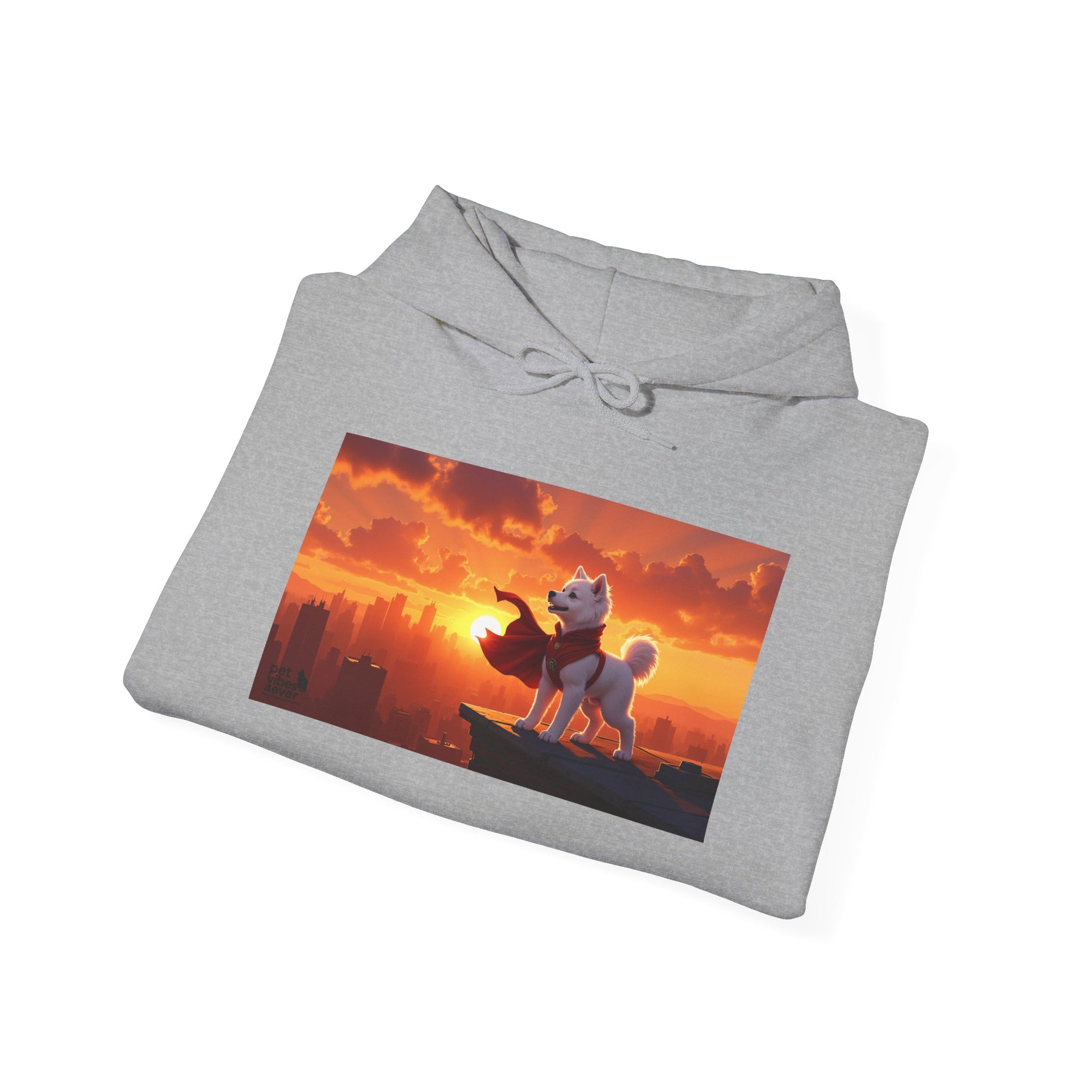 Sunset Adventure Hoodie, Unisex Sweatshirt, Cozy Layer, Gift for Animal Lovers, Weekend Wear, Dog Lover Apparel, Inspirational Hoodie