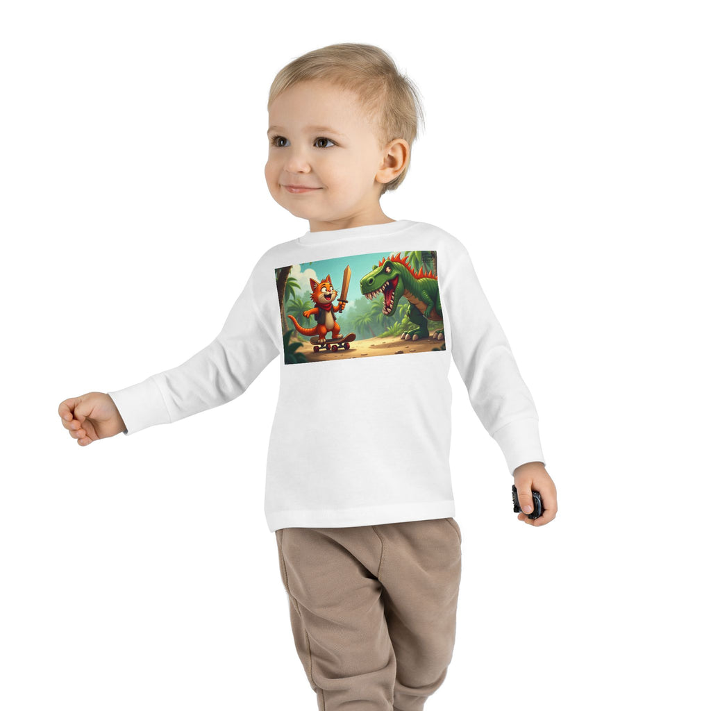 Whimsical Dinosaur Adventure Toddler Long Sleeve Tee - Perfect for Playdates, Birthdays, Family Outings, and Everyday Fun, Kids' [...]