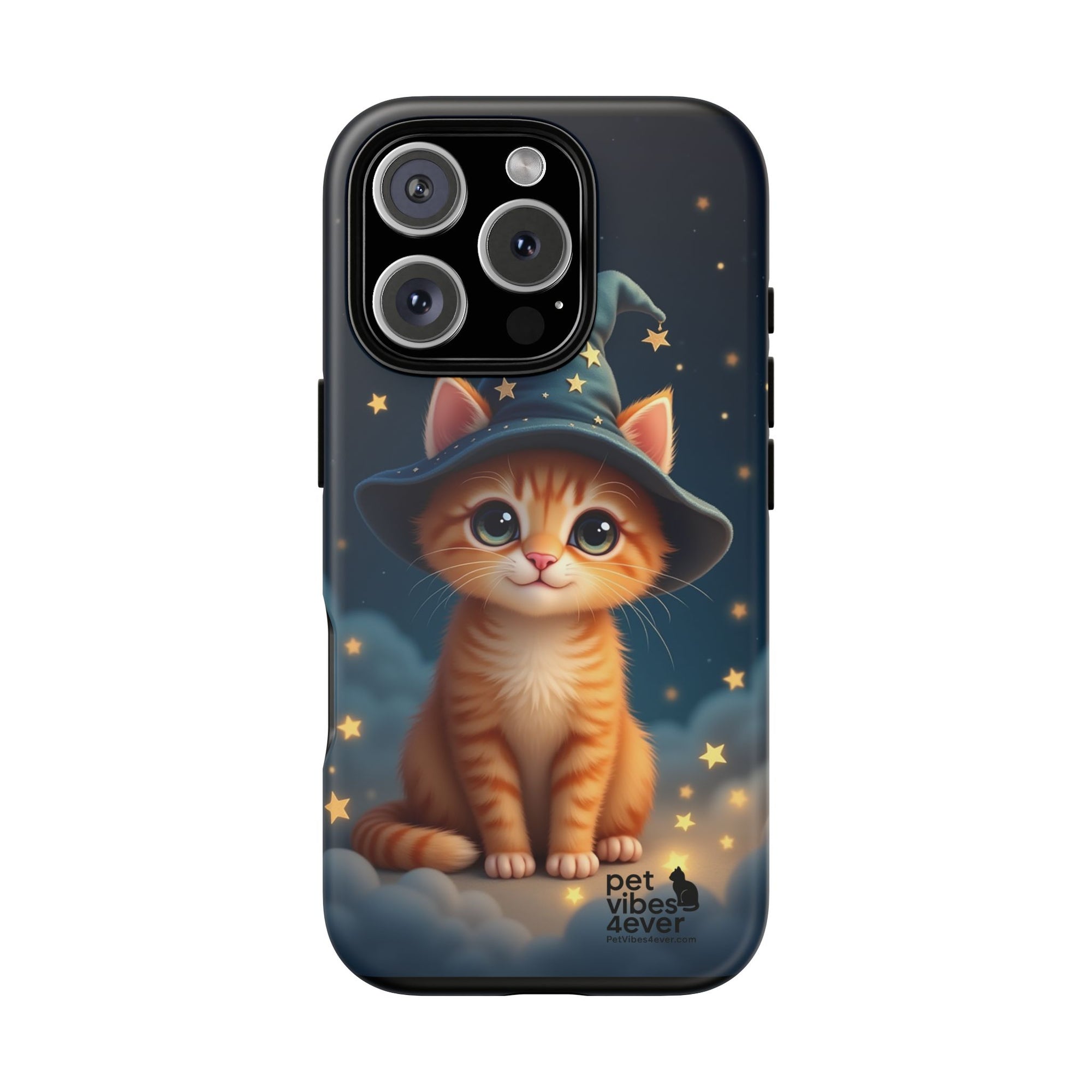 Cat-Themed Phone Case, Cute Cat Case, Pet Lover Gift, Kawaii Phone Accessory, Celestial Cat Design, Stylish Gadget Protector