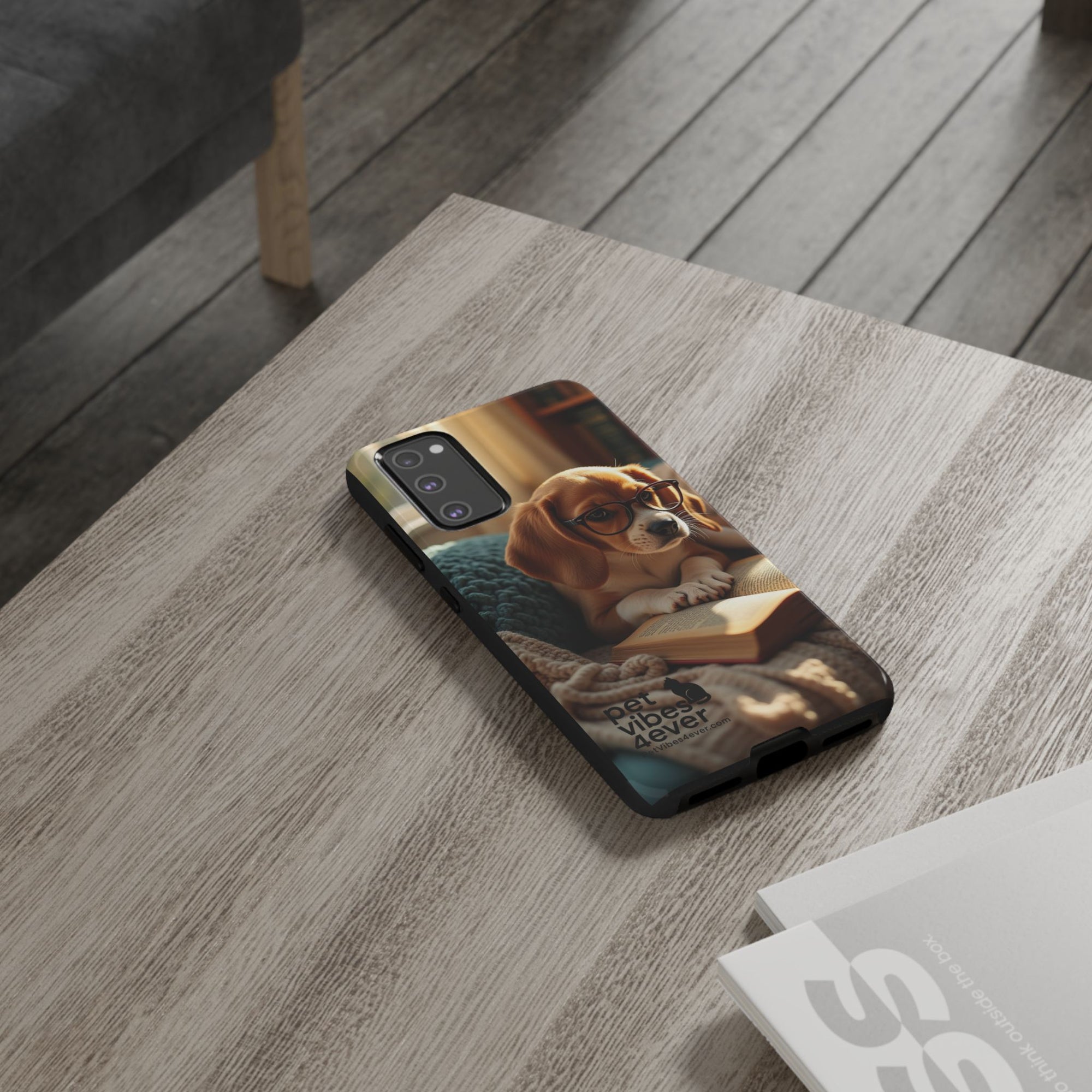 Dog-Themed Phone Case with "Pet Vibes Forever" Design, Cute Dog Accessories, Pet Lover Gift, Phone Cover, Animal Lover Decor