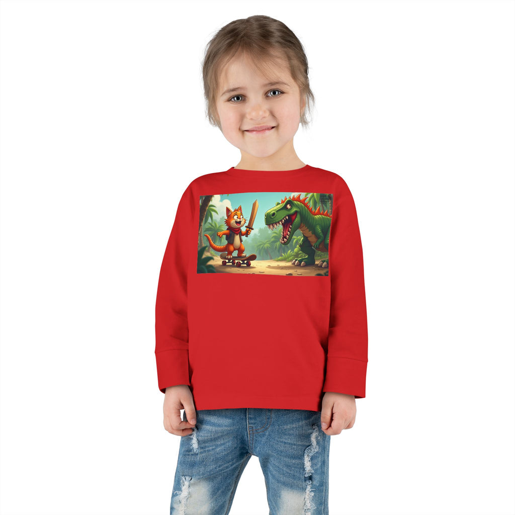 Whimsical Dinosaur Adventure Toddler Long Sleeve Tee - Perfect for Playdates, Birthdays, Family Outings, and Everyday Fun, Kids' [...]