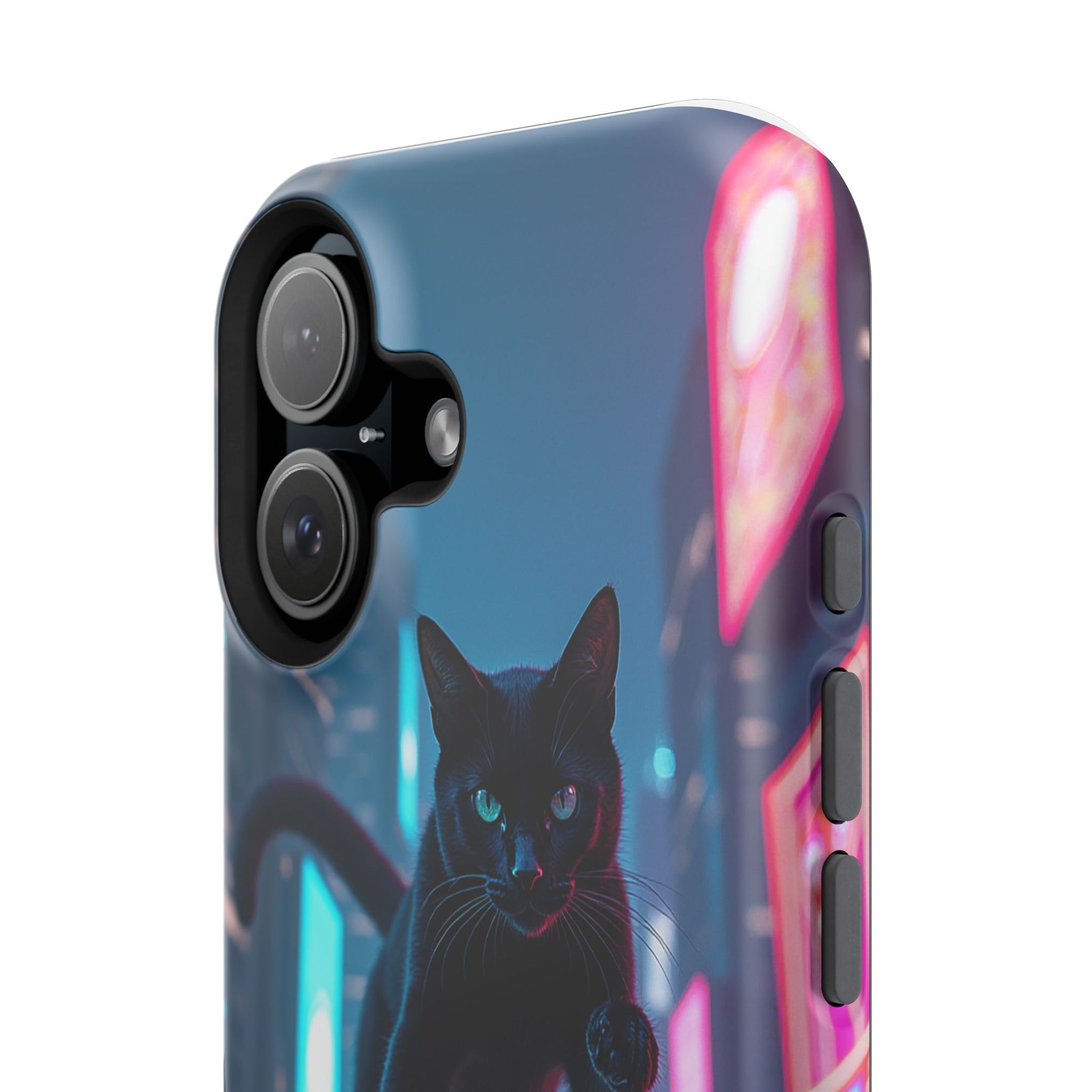 Cat-Themed Phone Case with Pet Vibes Design, Impact-Resistant Phone Case, Gift for Cat Lovers, Cute Pet Merchandise, Stylish Phone Accessory