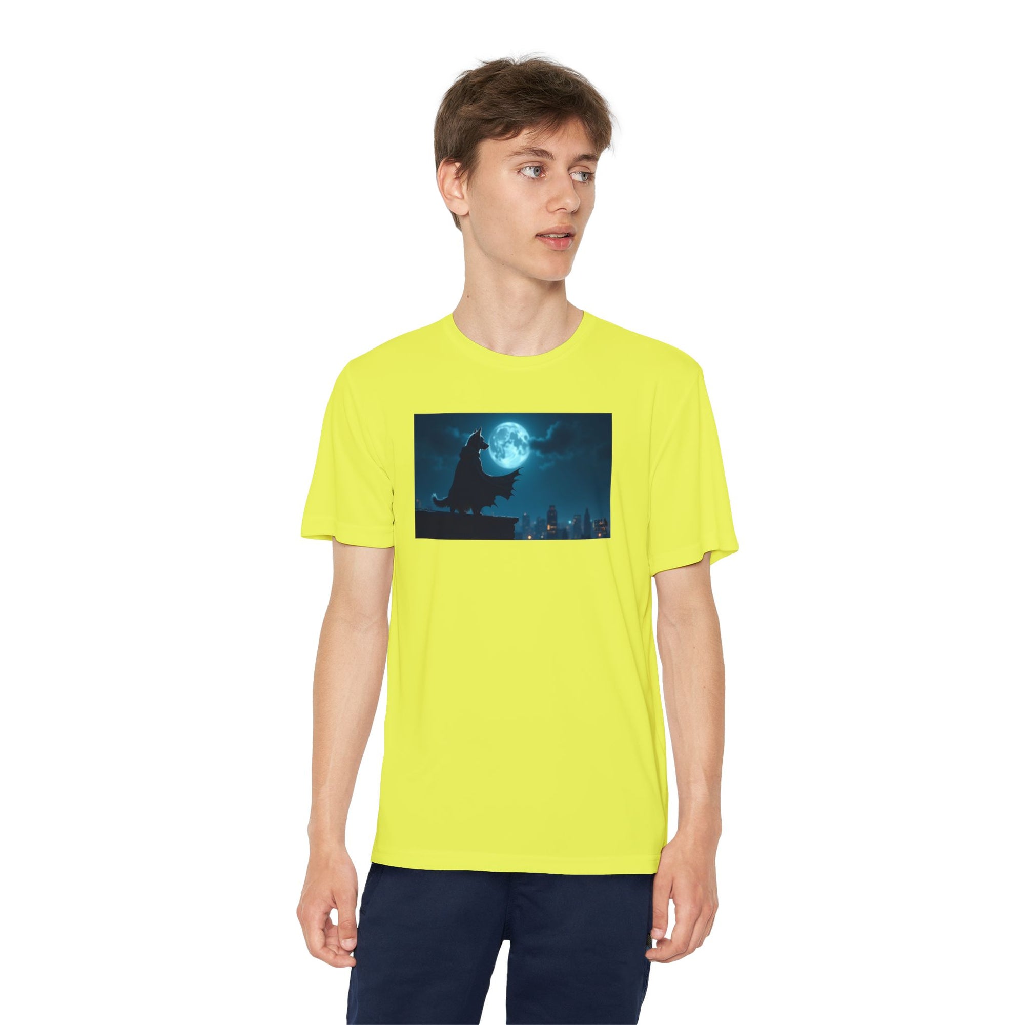 Youth Competitor Tee with Bold Eclipse Design, Perfect for Sports Events, Birthdays, Fun Outings, Team Spirit, Unique Gift Idea